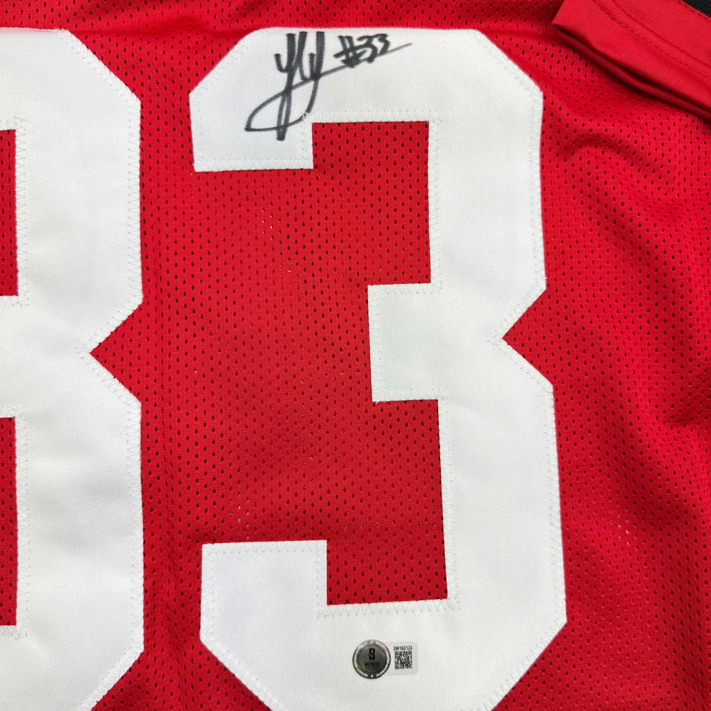autographed-signed-jack-sawyer-ohio-state-red-college-football-jersey-beckett-bas-coa