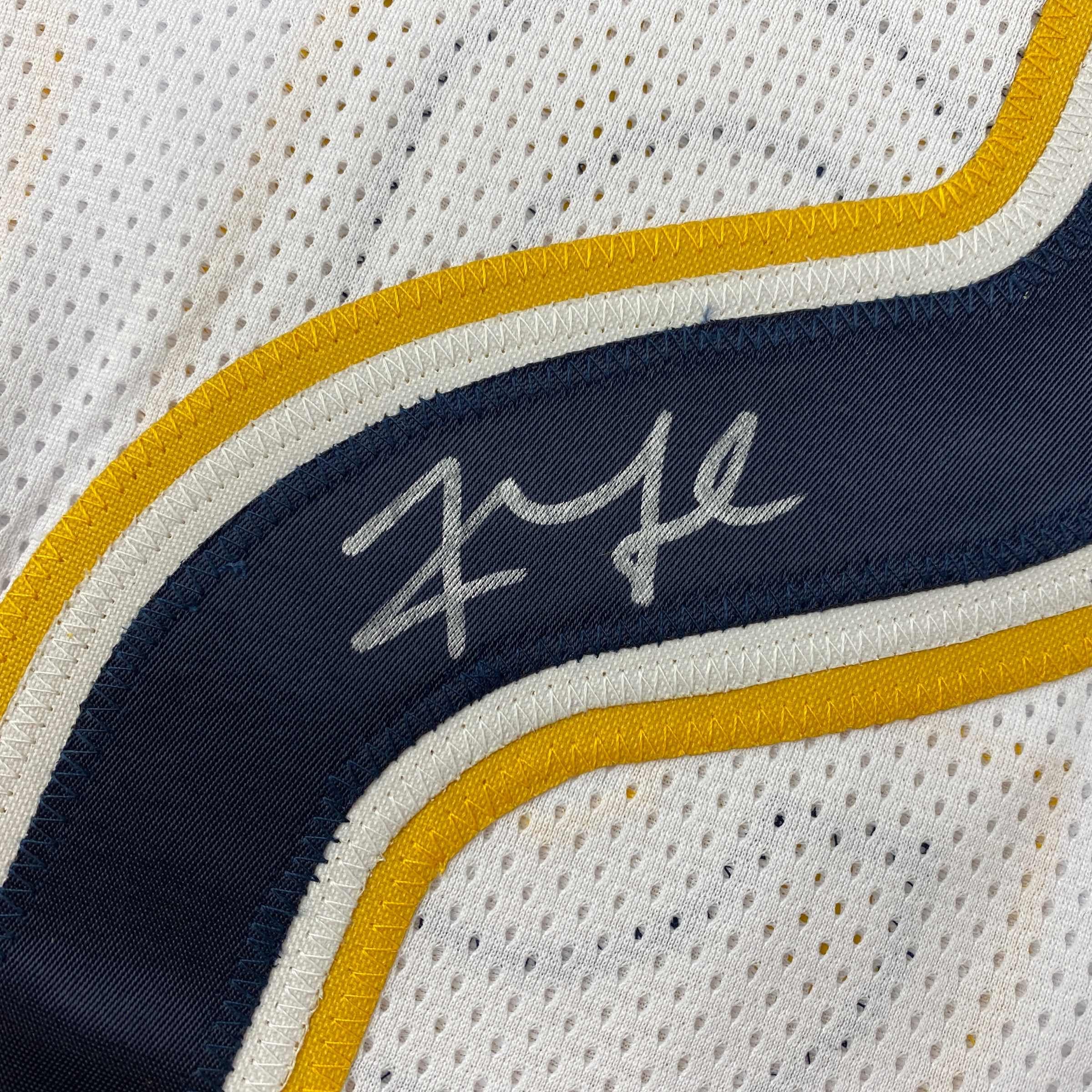 autographed-signed-khalil-mack-los-angeles-la-white-football-jersey-beckett-bas-coa