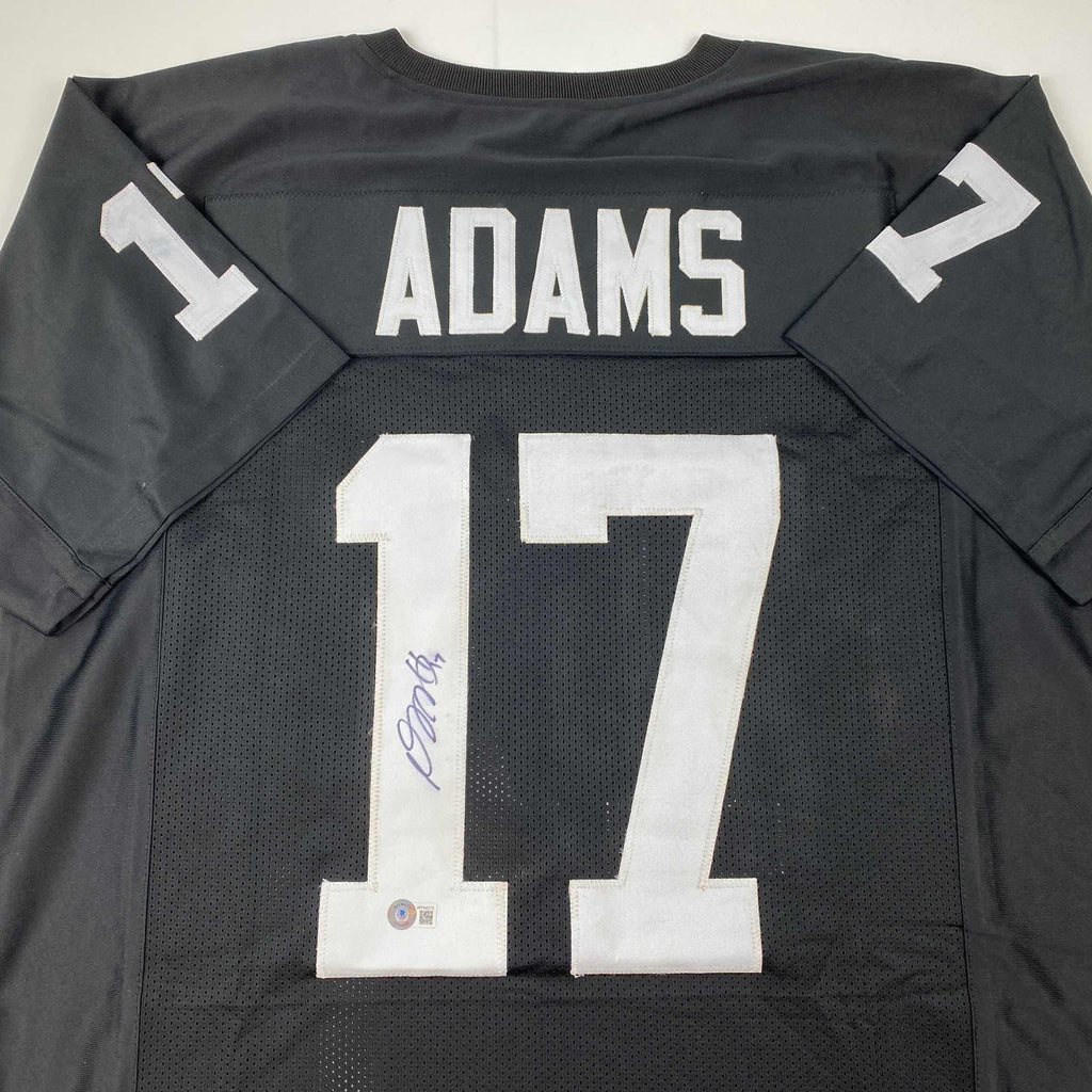 autographed-signed-davante-adams-las-vegas-oakland-black-football-jersey-beckett-bas-coa