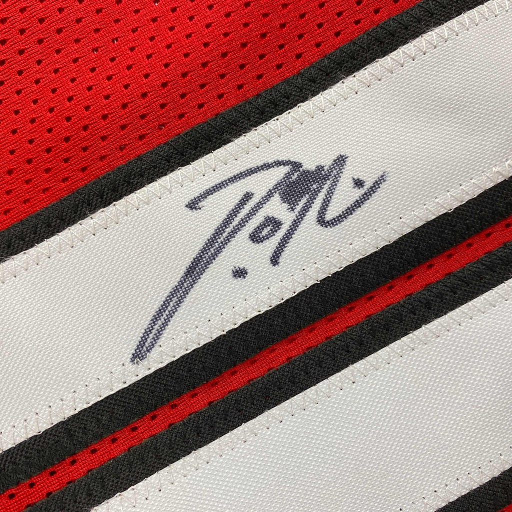 autographed-signed-damian-lillard-portland-red-basketball-jersey-jsa-coa
