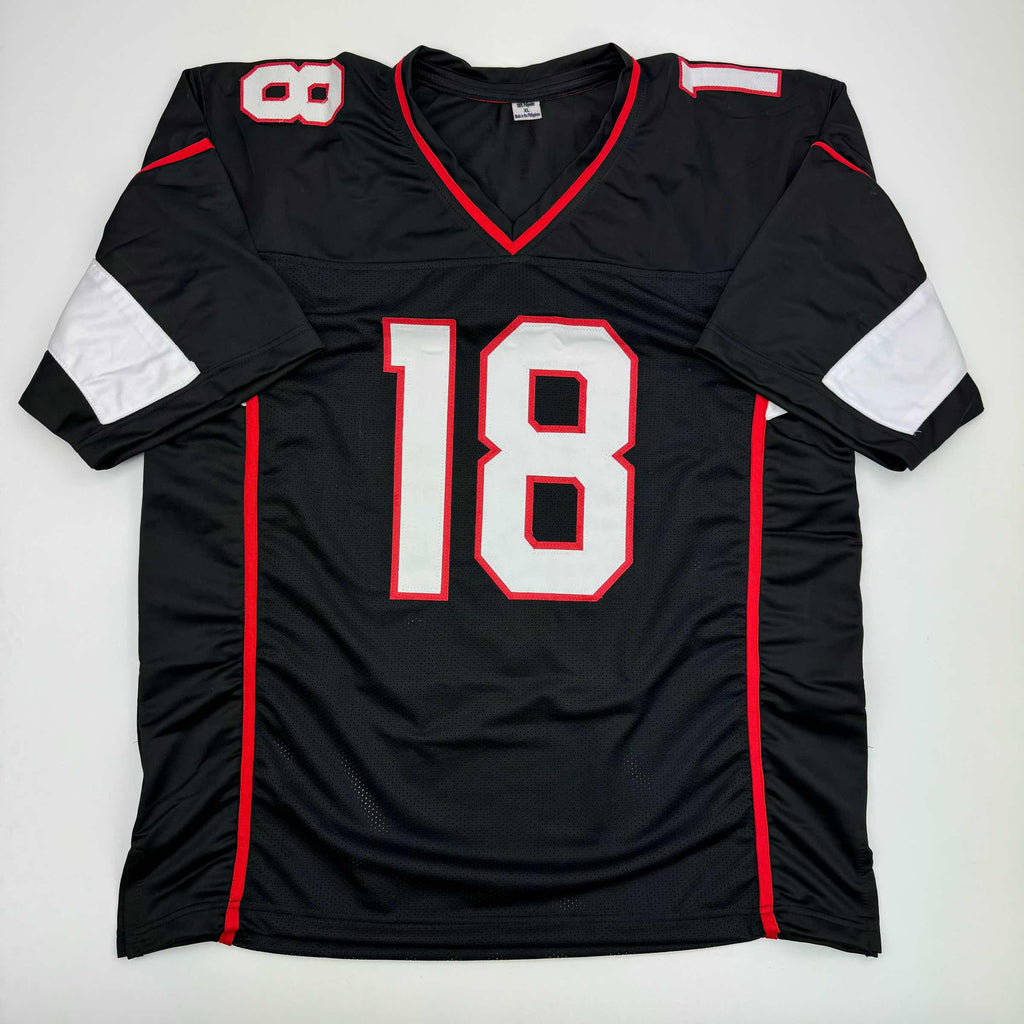 autographed-signed-b-j-bj-ojulari-arizona-black-football-jersey-jsa-coa