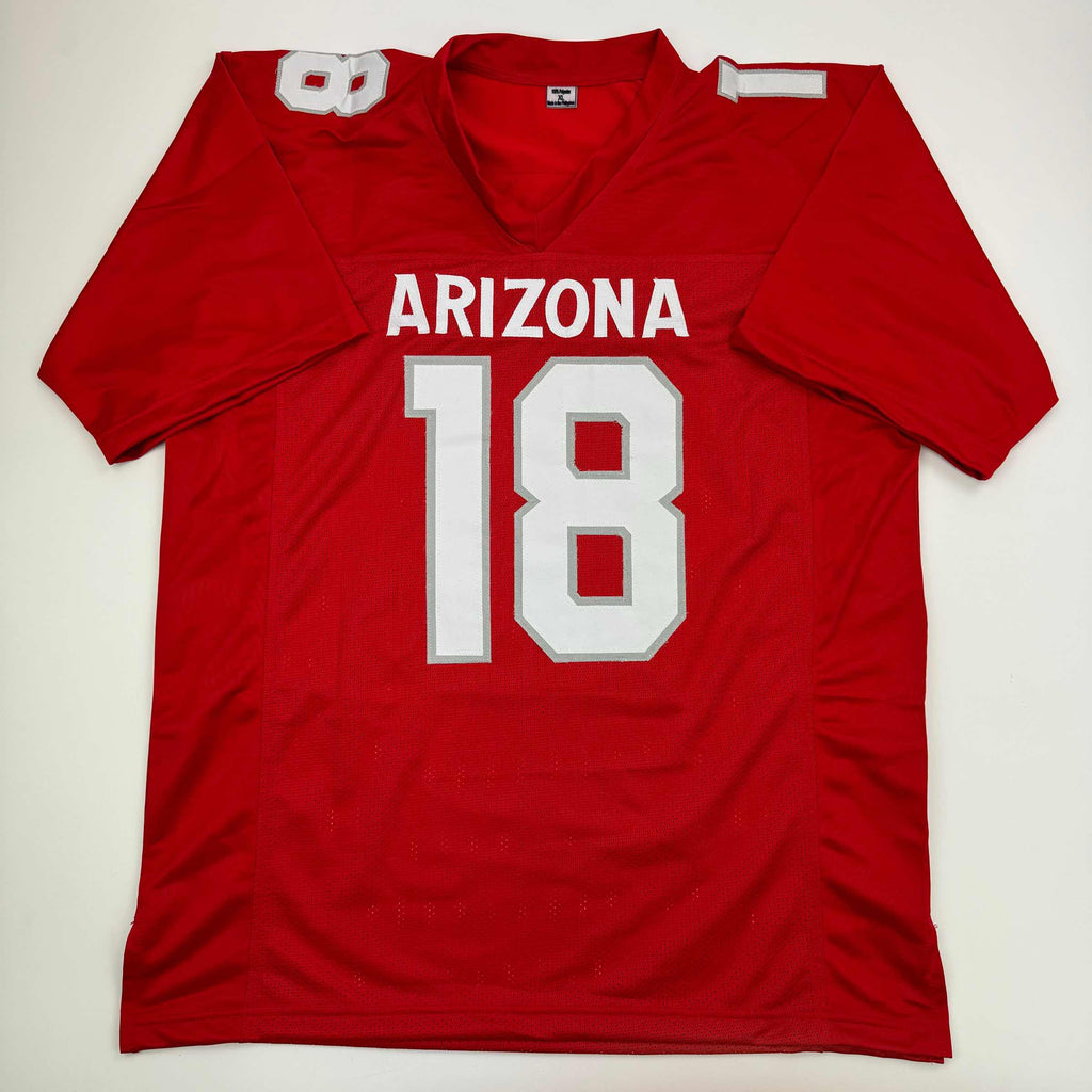 autographed-signed-b-j-bj-ojulari-arizona-red-football-jersey-jsa-coa
