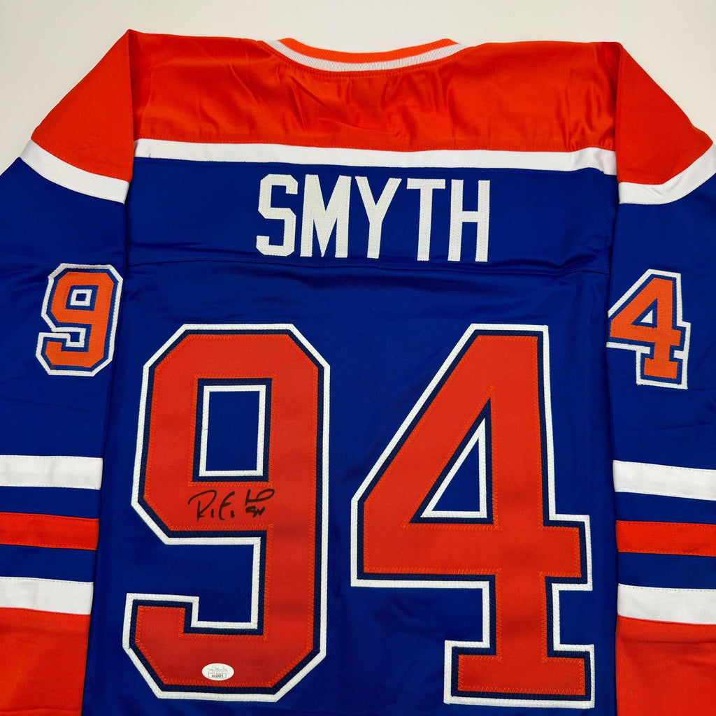 autographed-signed-ryan-smyth-edmonton-blue-hockey-jersey-jsa-coa