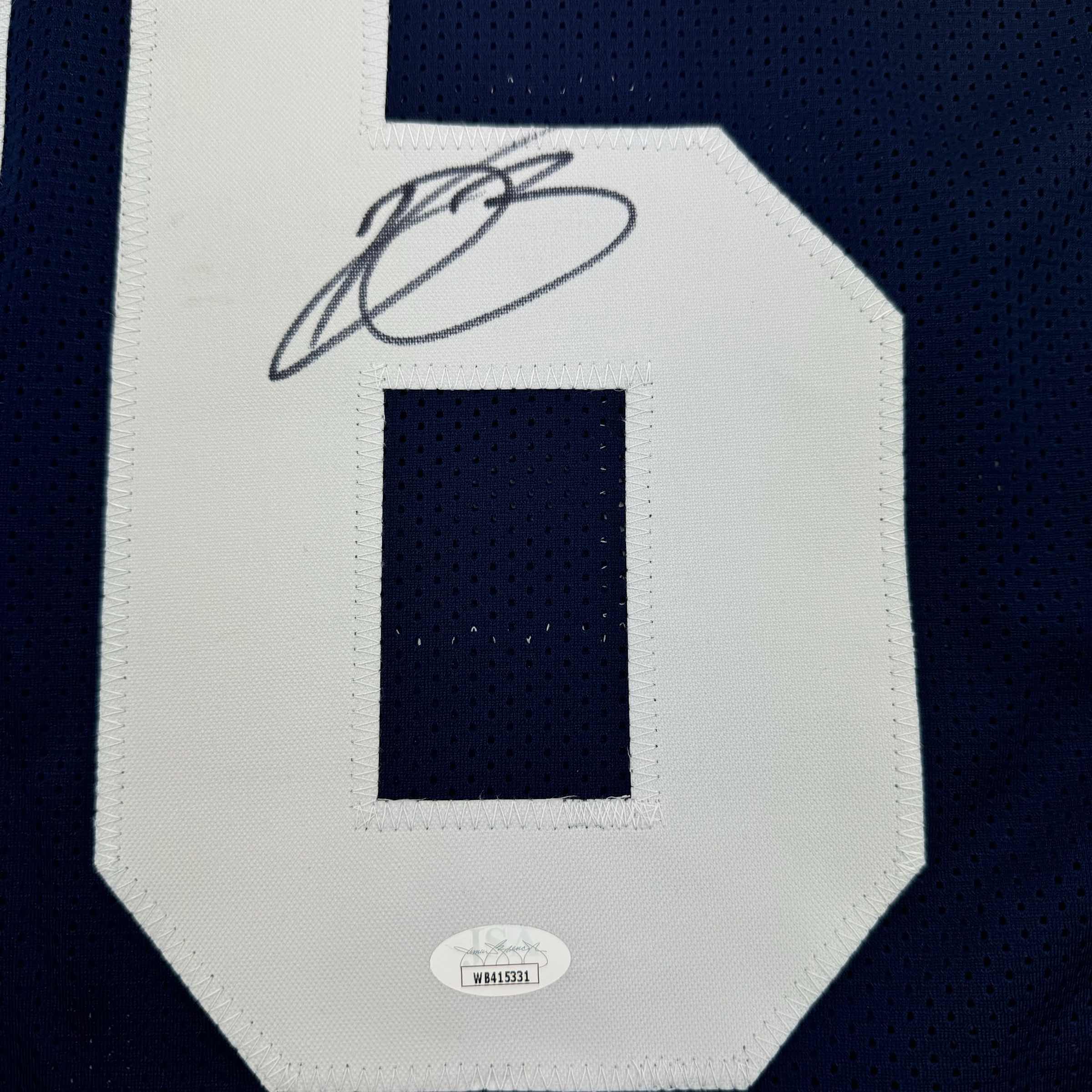 autographed-signed-daron-bland-dallas-thanksgiving-football-jersey-jsa-coa