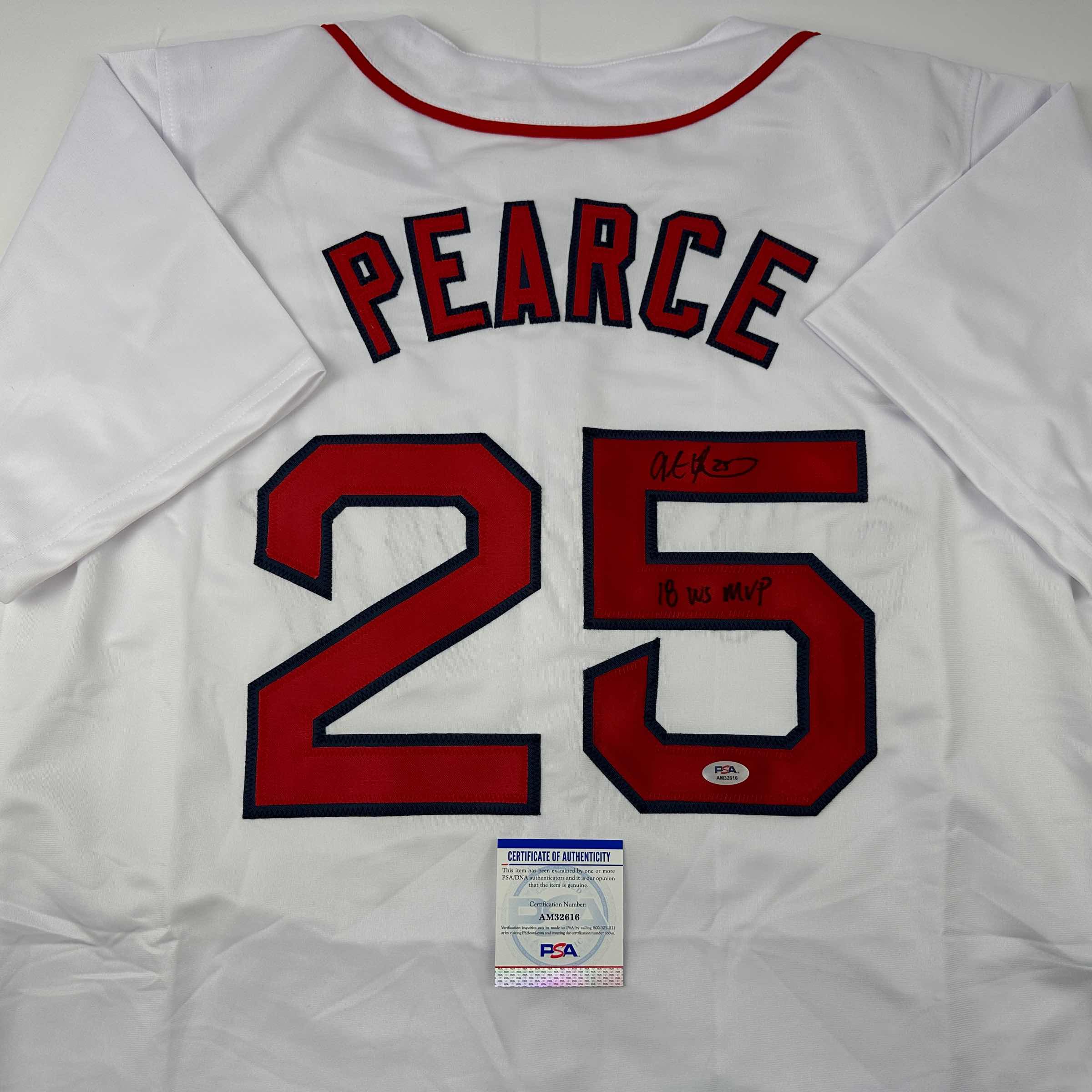 autographed-signed-steve-pearce-18-ws-mvp-boston-white-baseball-jersey-psa-dna-coa