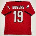 autographed-signed-brock-bowers-georgia-red-college-football-jersey-beckett-bas-coa