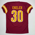 autographed-signed-austin-ekeler-washington-burgundy-football-jersey-beckett-bas-coa