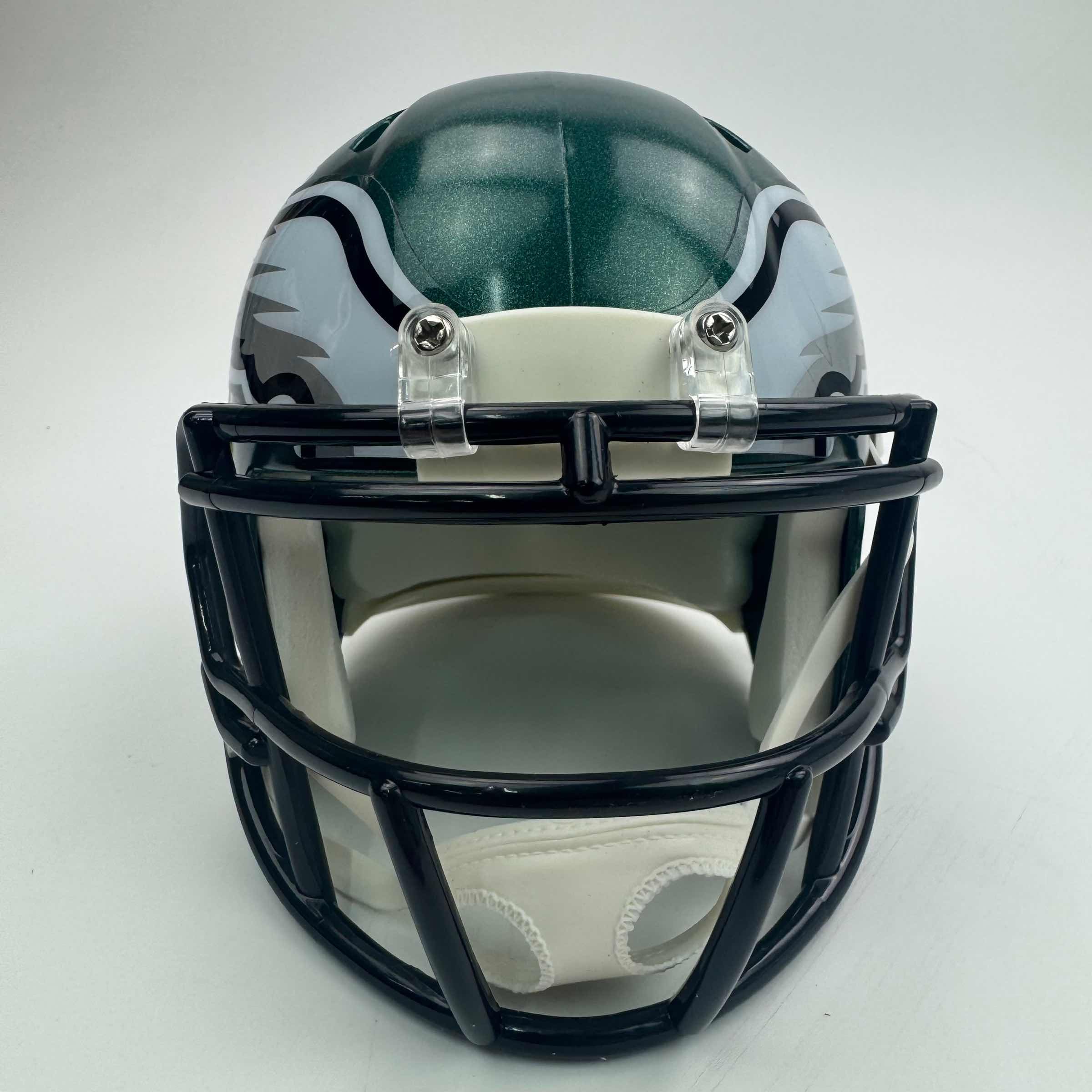 autographed-signed-quinyon-mitchell-philadelphia-eagles-green-mini-football-helmet-jsa-coa