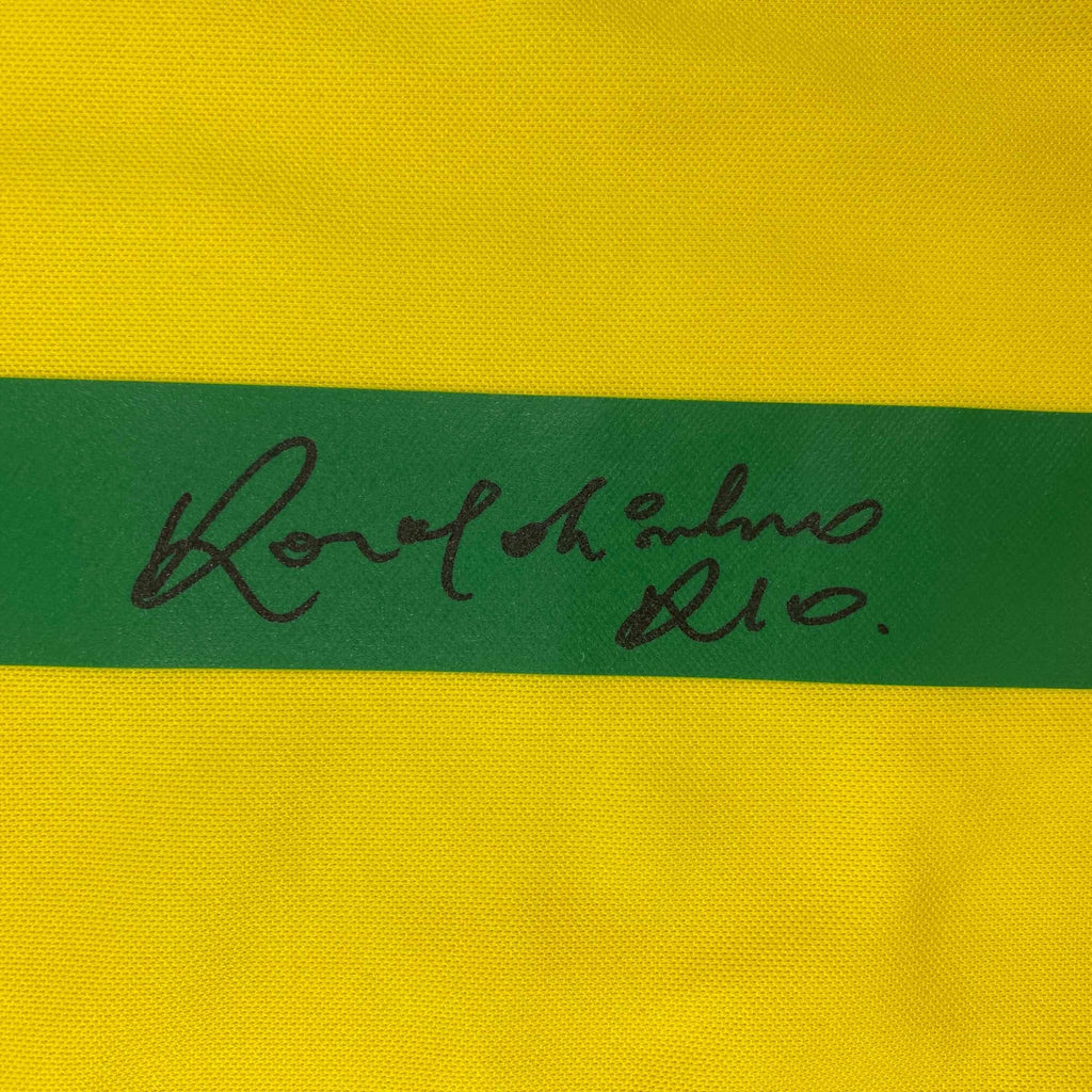autographed-signed-ronaldinho-brazil-yellow-soccer-futbol-jersey-beckett-bas-coa