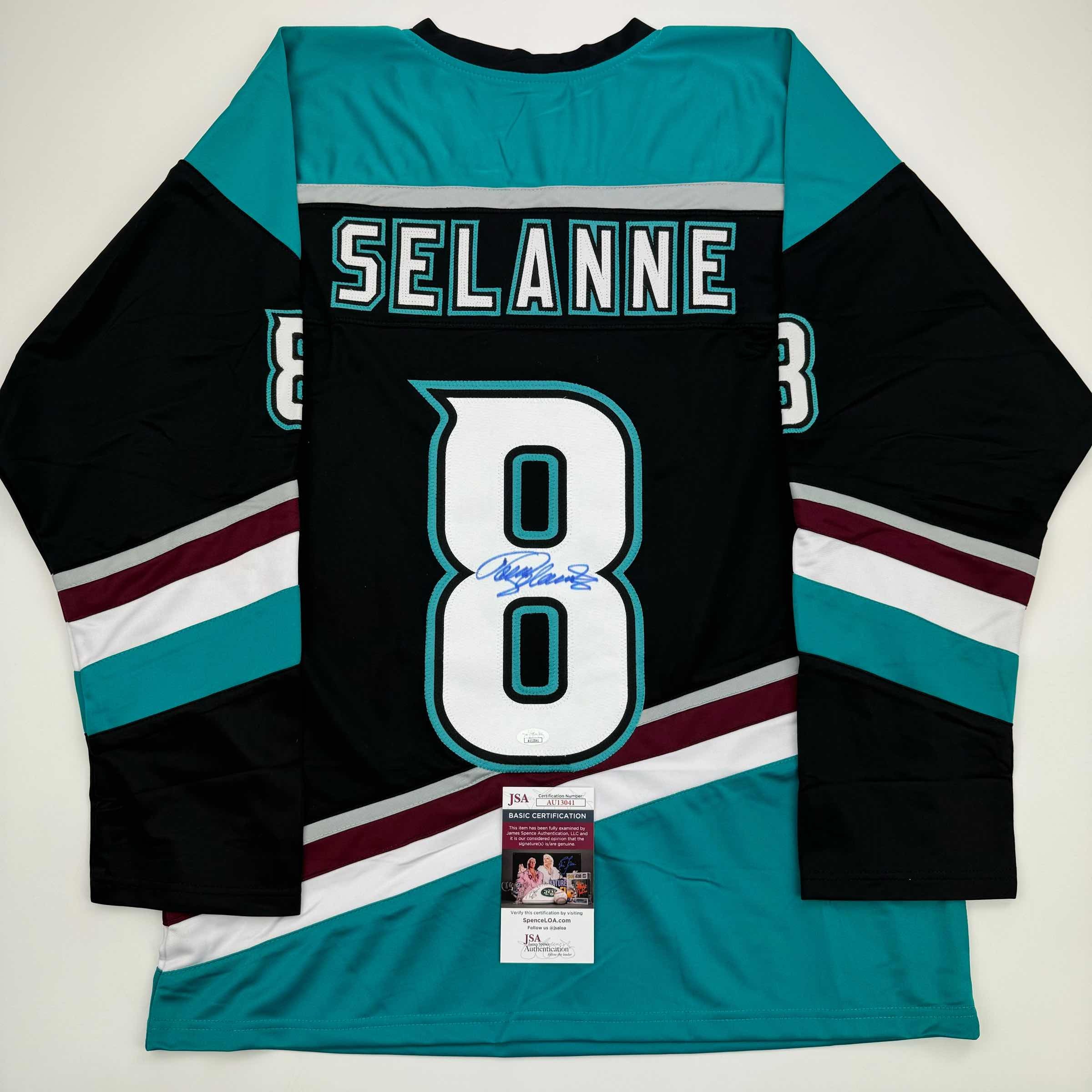 autographed-signed-teemu-selanne-anaheim-black-retro-hockey-jersey-jsa-coa