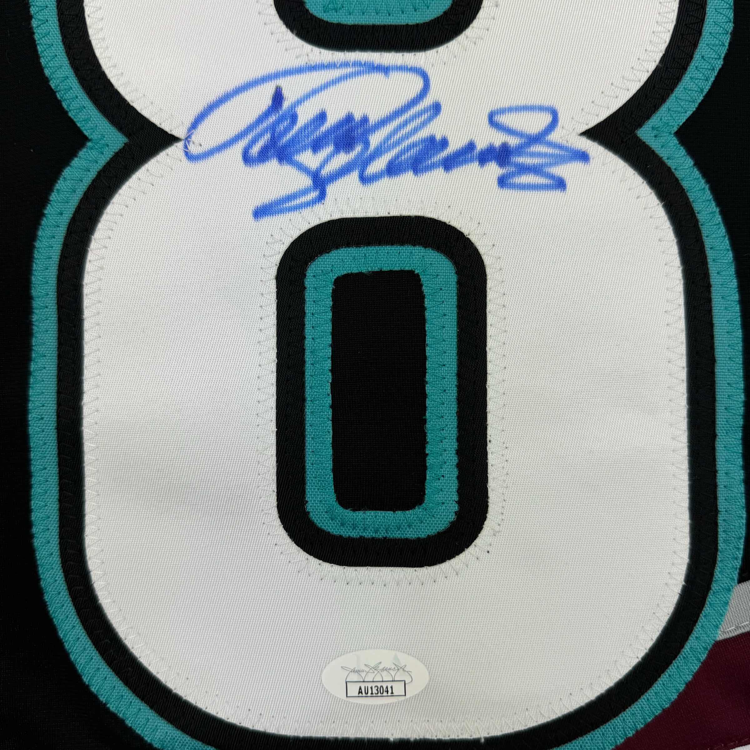 autographed-signed-teemu-selanne-anaheim-black-retro-hockey-jersey-jsa-coa