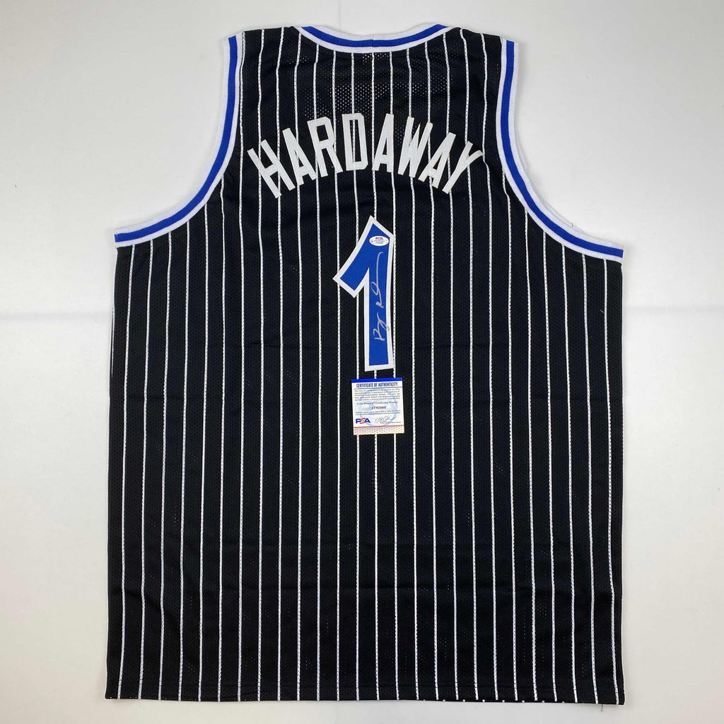 autographed-signed-anfernee-penny-hardaway-orlando-black-pinstripe-basketball-jersey-psa-dna-coa