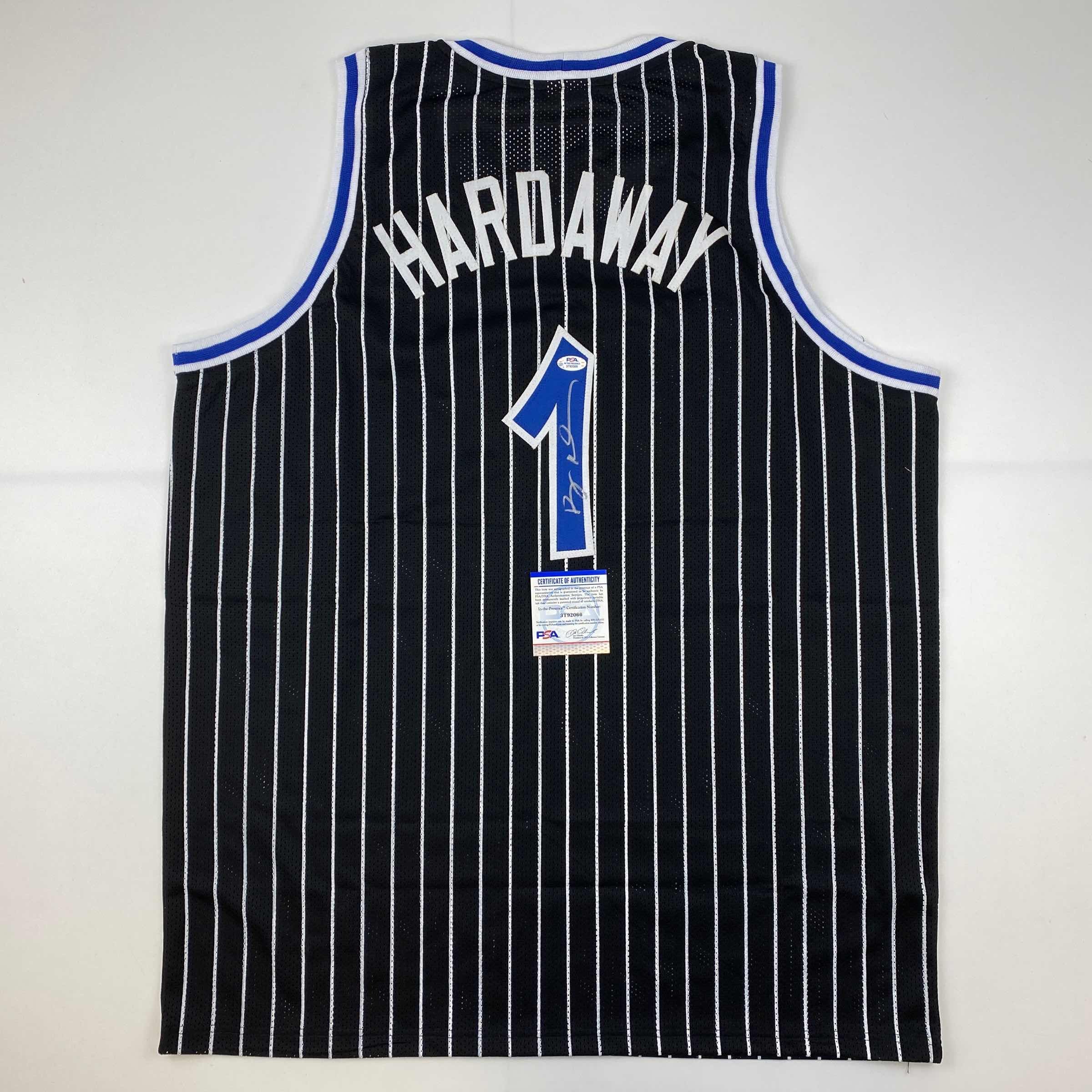 autographed-signed-anfernee-penny-hardaway-orlando-black-pinstripe-basketball-jersey-psa-dna-coa