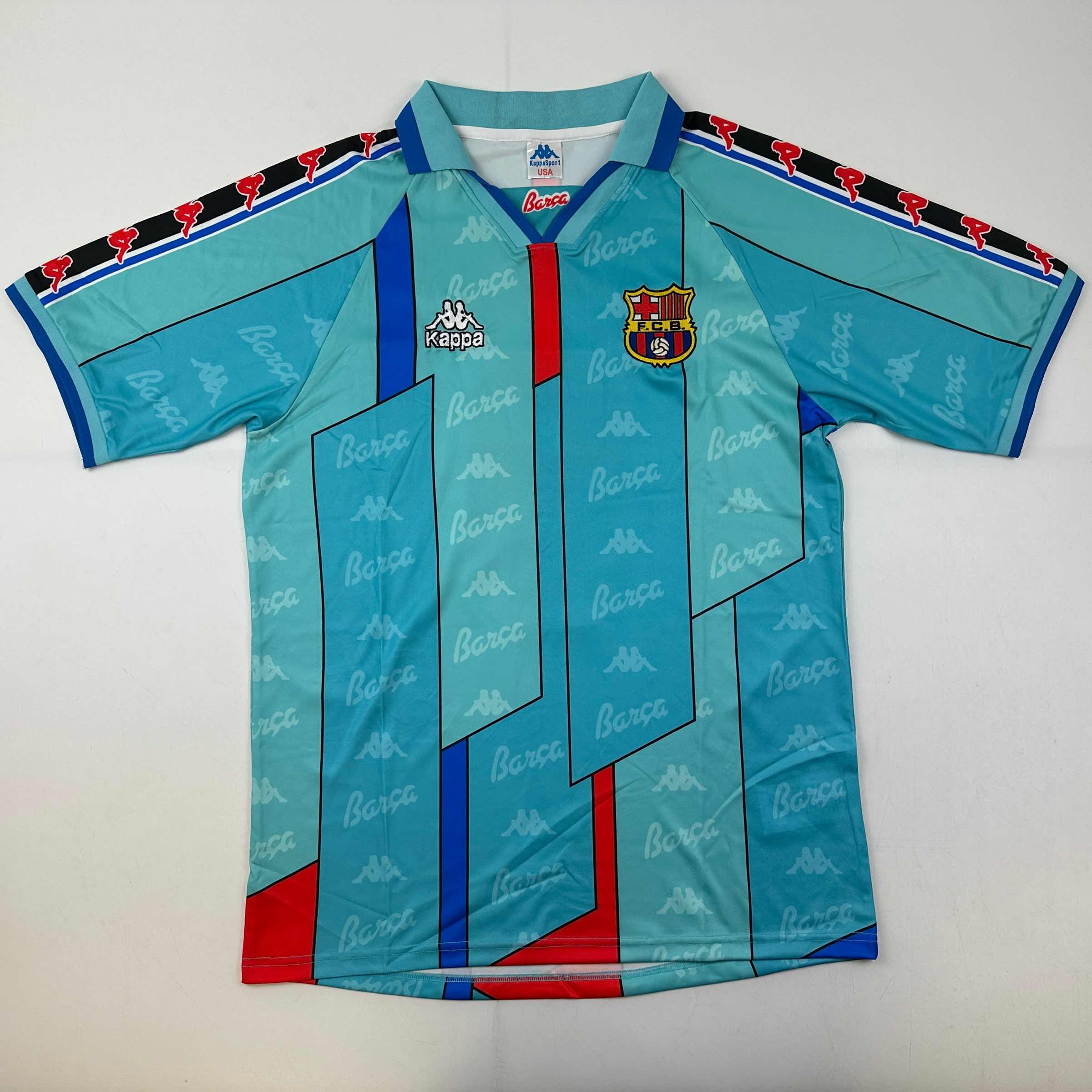 autographed-signed-ronaldo-nazario-fc-barcelona-1996-97-teal-soccer-jersey-beckett-bas-coa