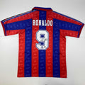autographed-signed-ronaldo-nazario-fc-barcelona-red-blue-soccer-jersey-beckett-bas-coa