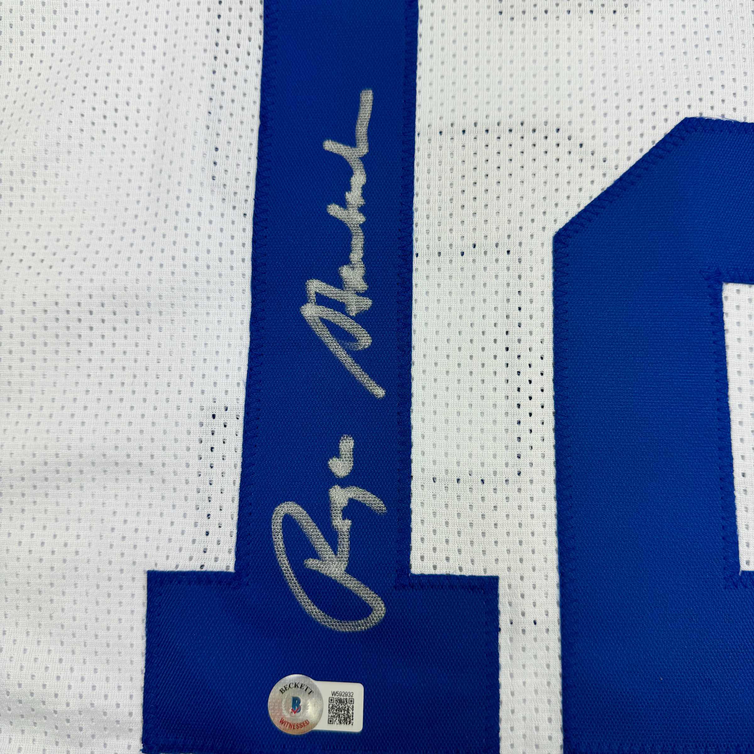 autographed-signed-roger-staubach-dallas-white-football-jersey-beckett-bas-coa