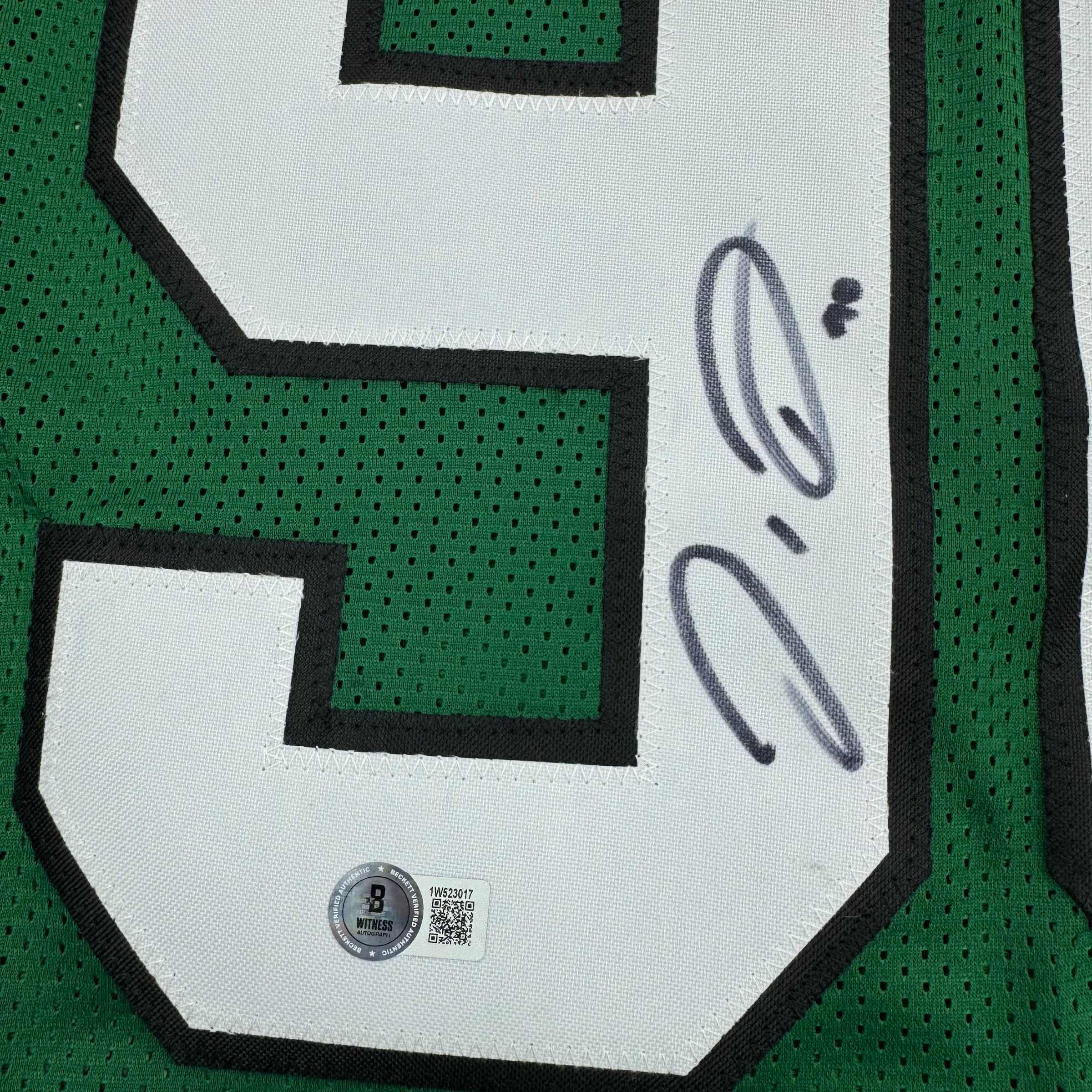 autographed-signed-jordan-davis-philadelphia-kelly-green-football-jersey-beckett-bas-coa