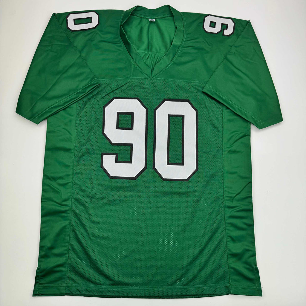 autographed-signed-jordan-davis-philadelphia-kelly-green-football-jersey-beckett-bas-coa