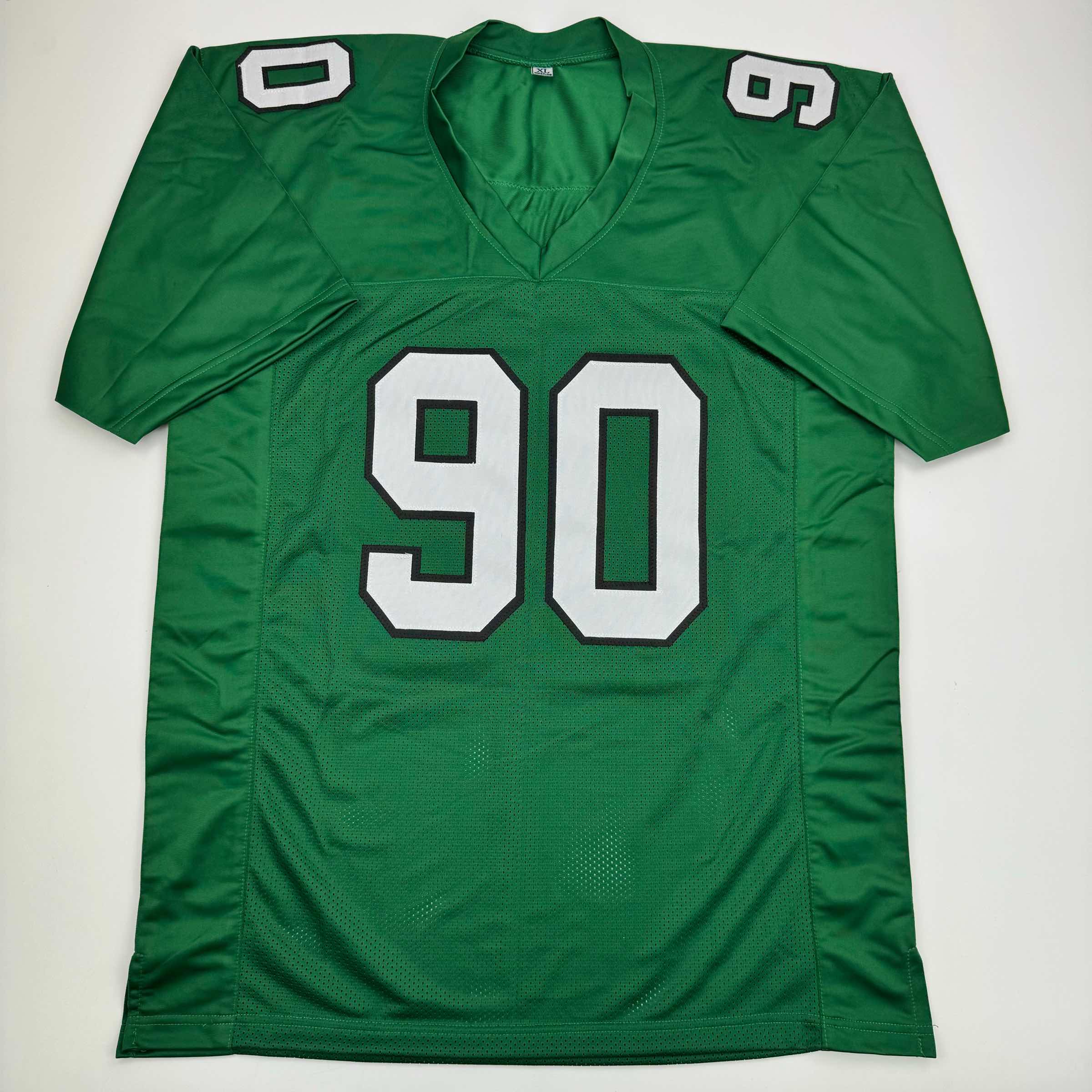 autographed-signed-jordan-davis-philadelphia-kelly-green-football-jersey-beckett-bas-coa