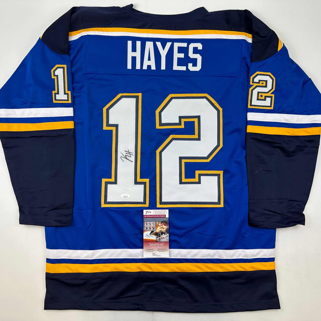 autographed-signed-kevin-hayes-st-louis-blue-hockey-jersey-jsa-coa
