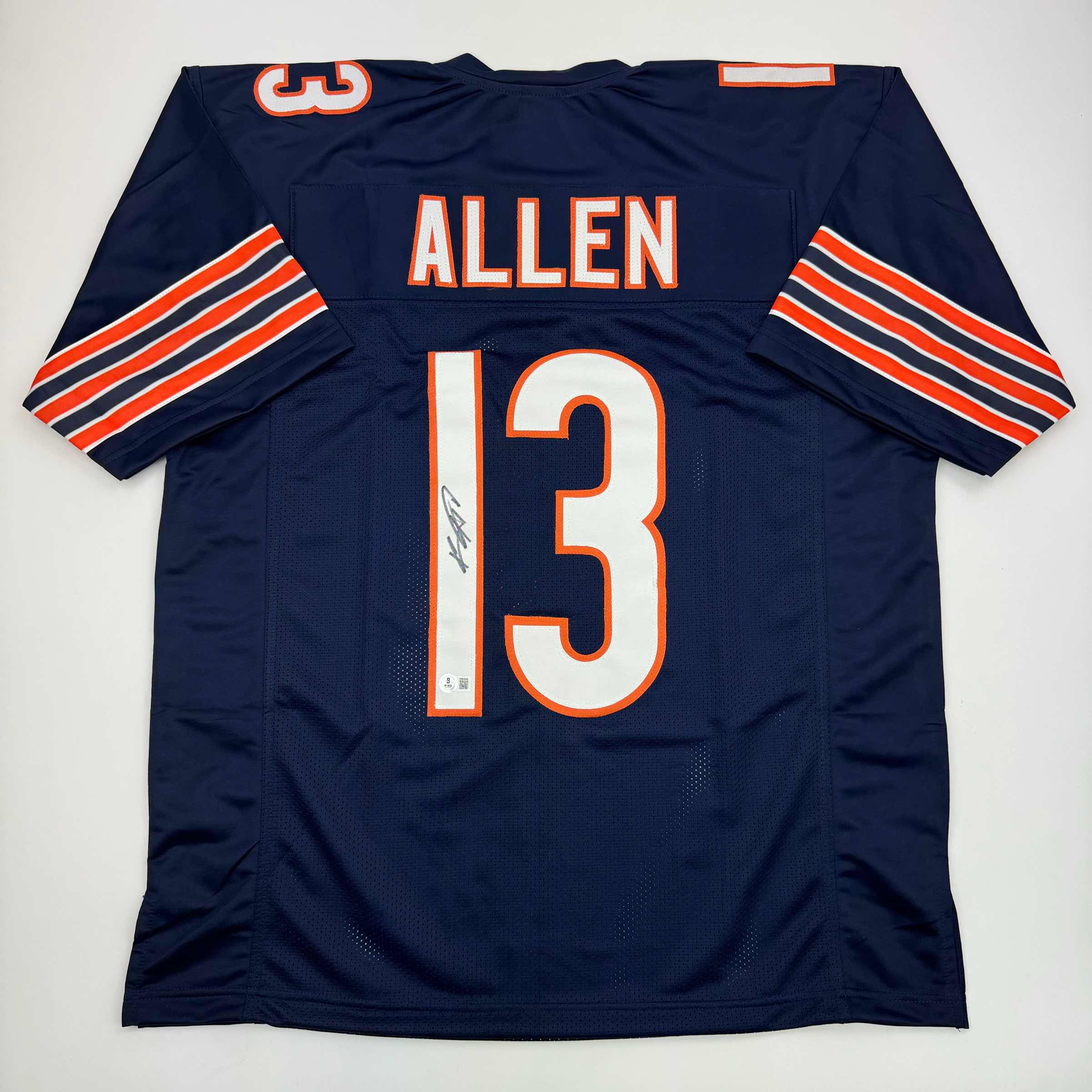 autographed-signed-keenan-allen-chicago-blue-football-jersey-beckett-bas-coa