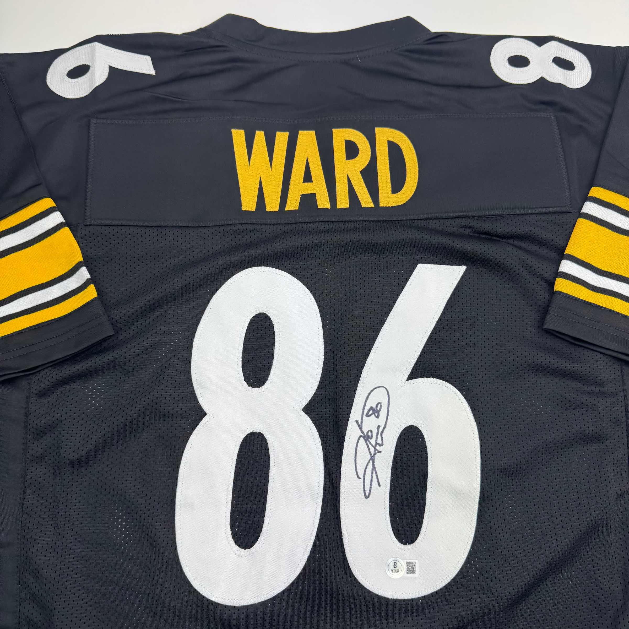 autographed-signed-hines-ward-pittsburgh-black-football-jersey-beckett-bas-coa