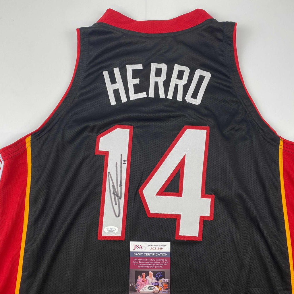 autographed-signed-tyler-herro-miami-black-basketball-jersey-jsa-coa