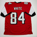 autographed-signed-roddy-white-atlanta-red-football-jersey-beckett-bas-coa