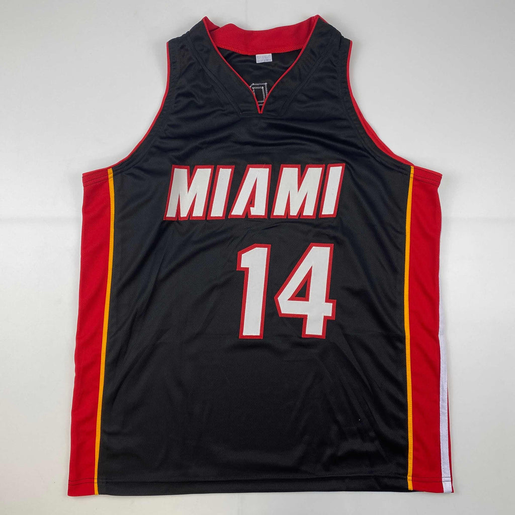 autographed-signed-tyler-herro-miami-black-basketball-jersey-jsa-coa