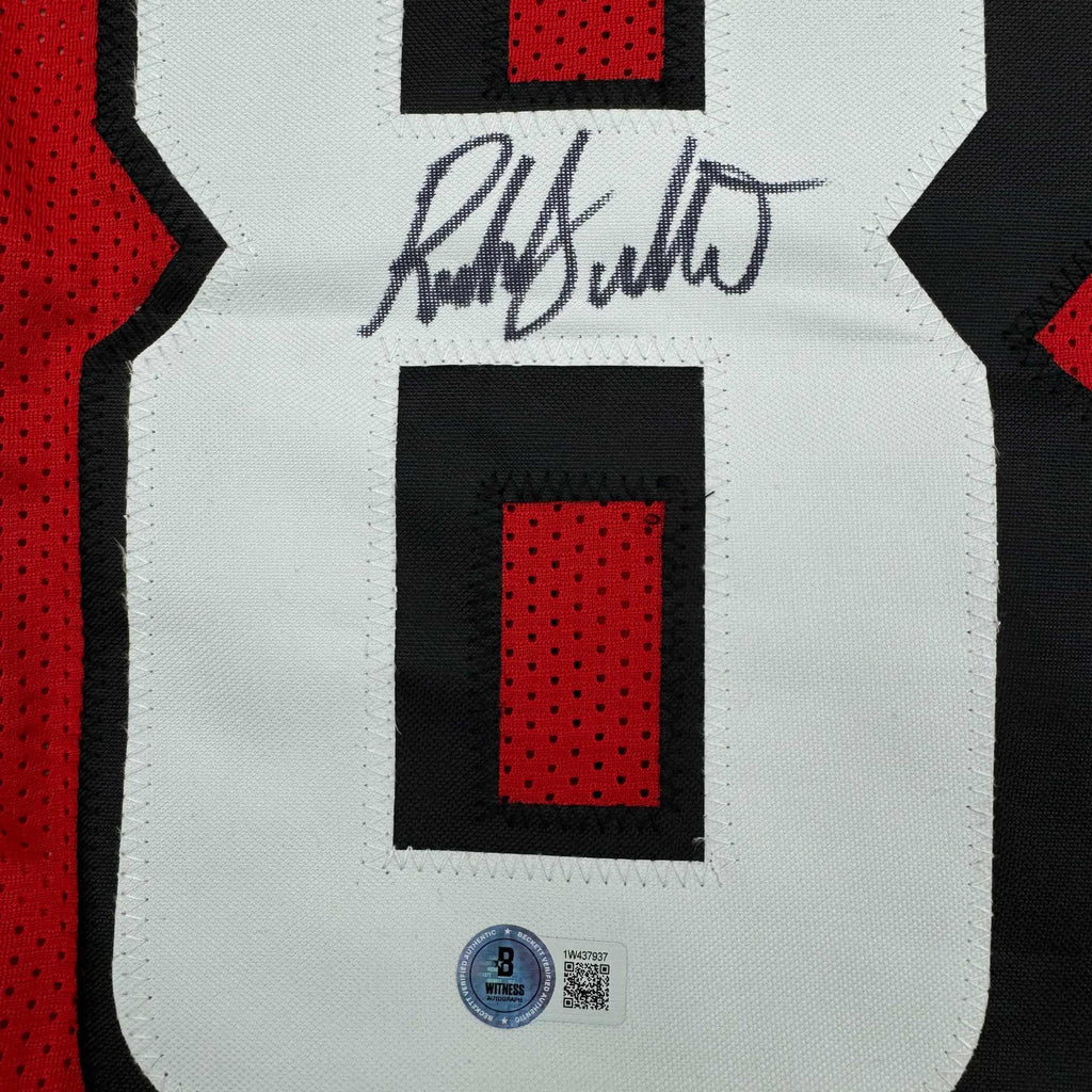 autographed-signed-roddy-white-atlanta-red-football-jersey-beckett-bas-coa