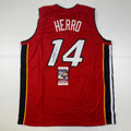 autographed-signed-tyler-herro-miami-red-basketball-jersey-jsa-coa