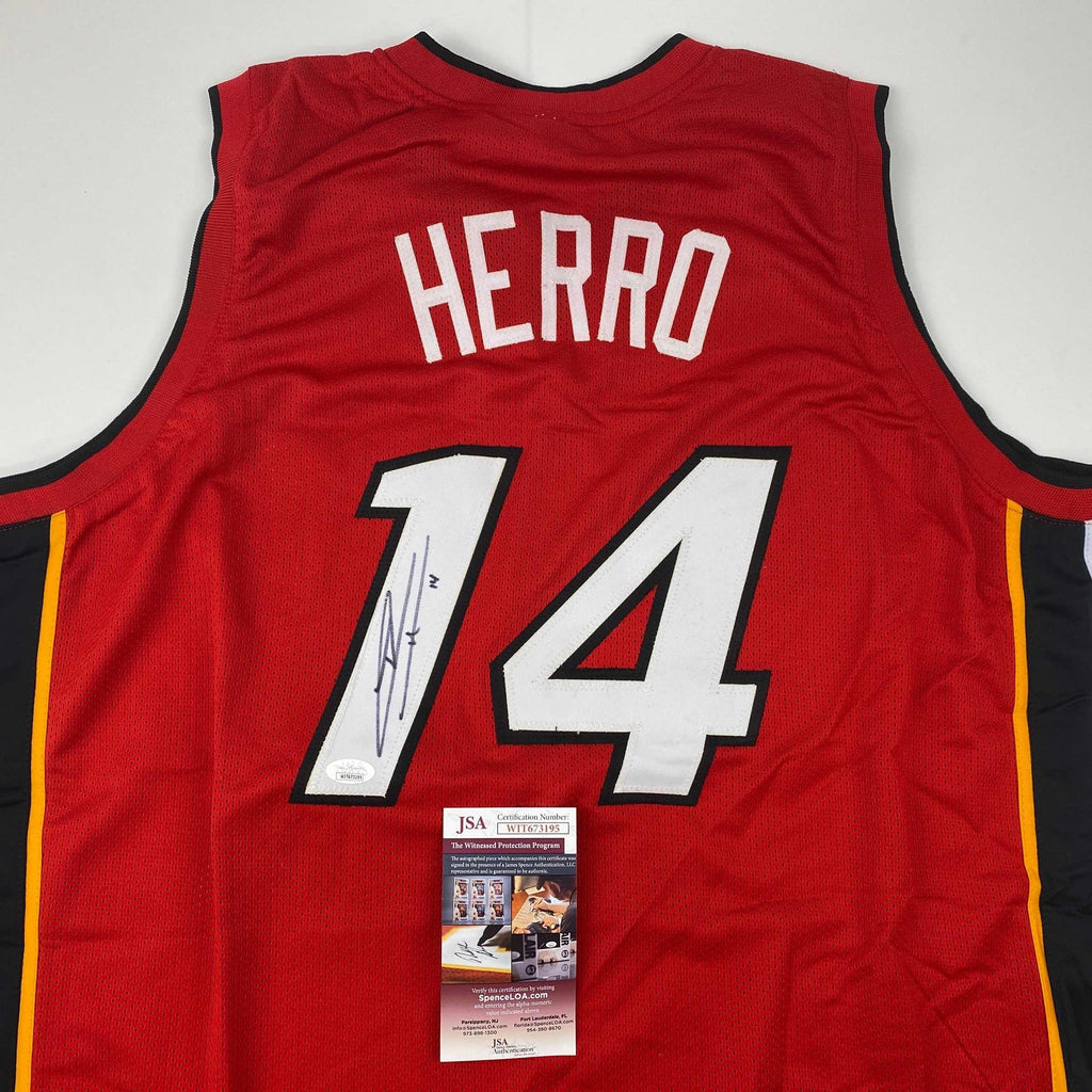 autographed-signed-tyler-herro-miami-red-basketball-jersey-jsa-coa