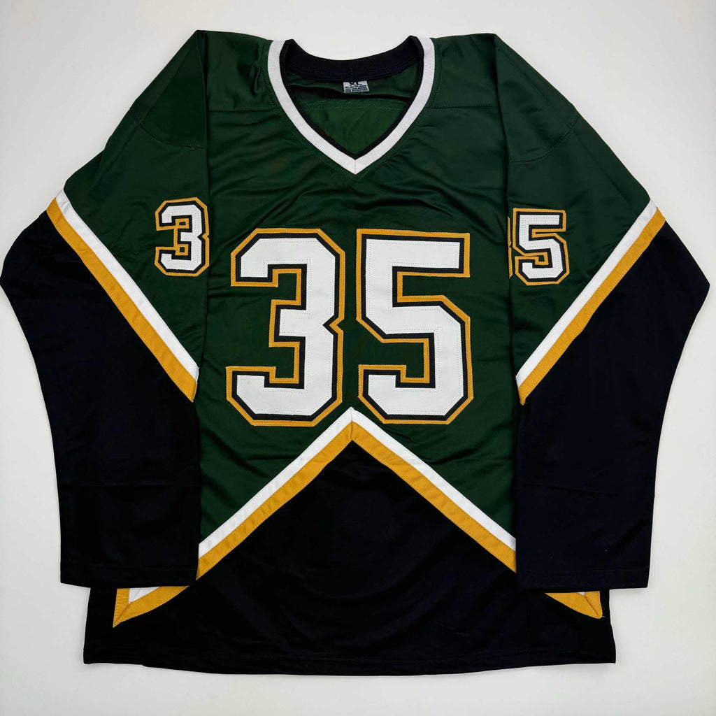 autographed-signed-marty-turco-dallas-green-hockey-jersey-jsa-coa