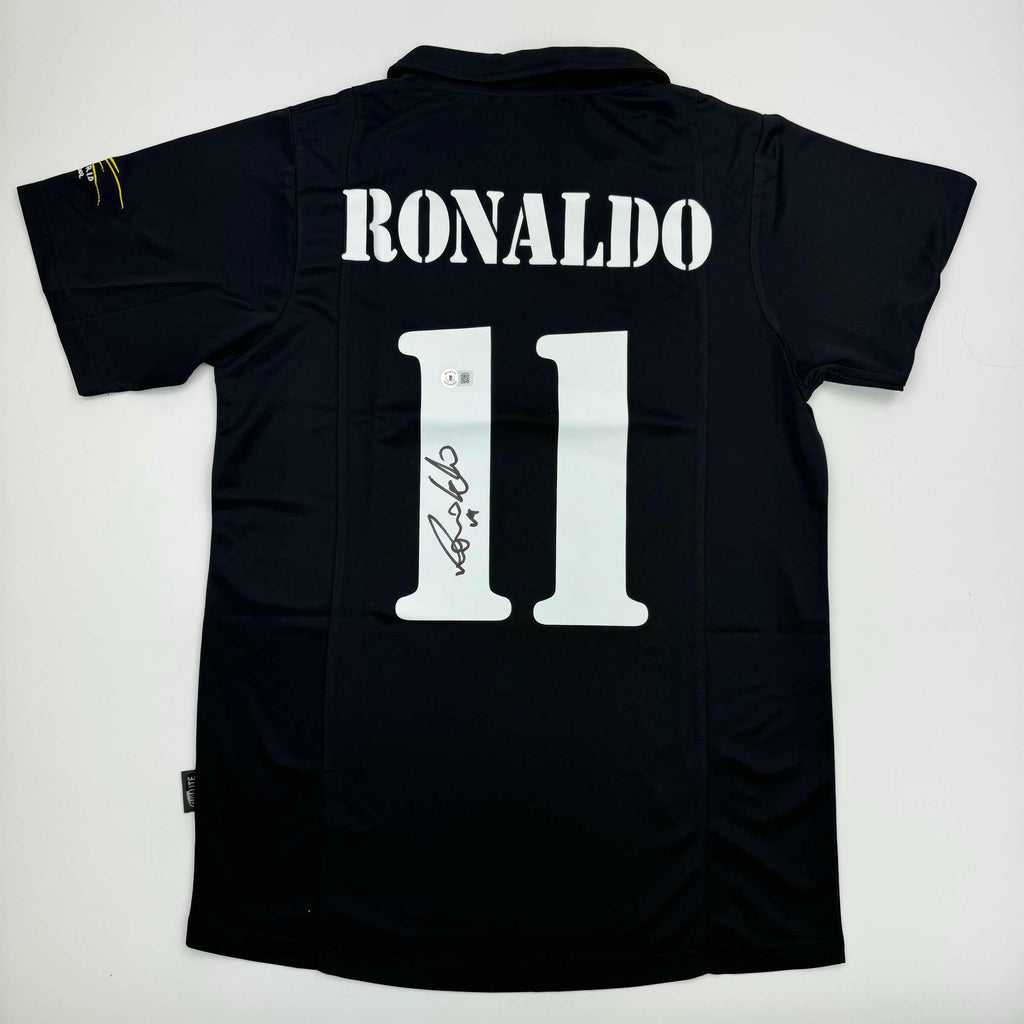 autographed-signed-ronaldo-nazario-real-madrid-black-soccer-jersey-beckett-bas-coa