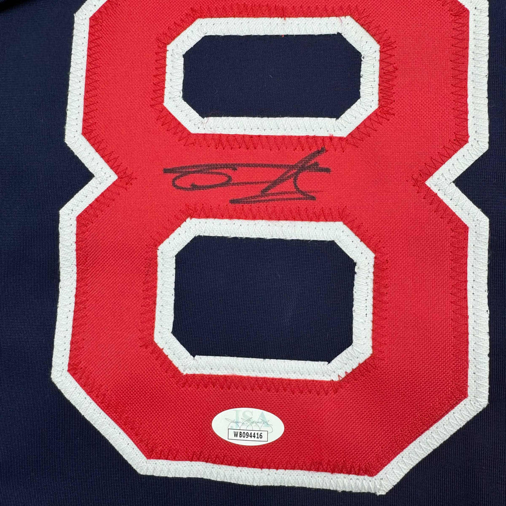 autographed-signed-tanner-houck-boston-blue-baseball-jersey-jsa-coa