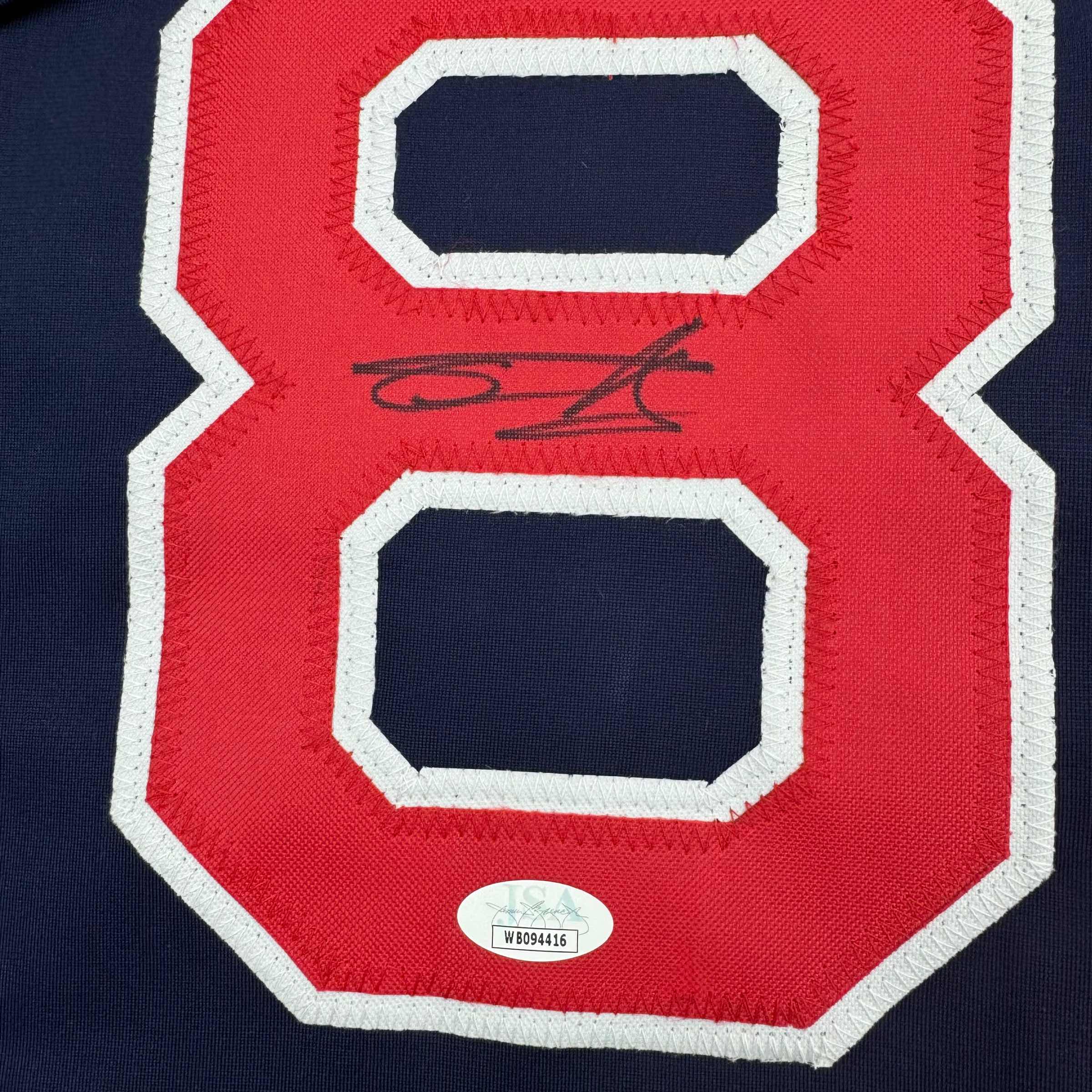 autographed-signed-tanner-houck-boston-blue-baseball-jersey-jsa-coa