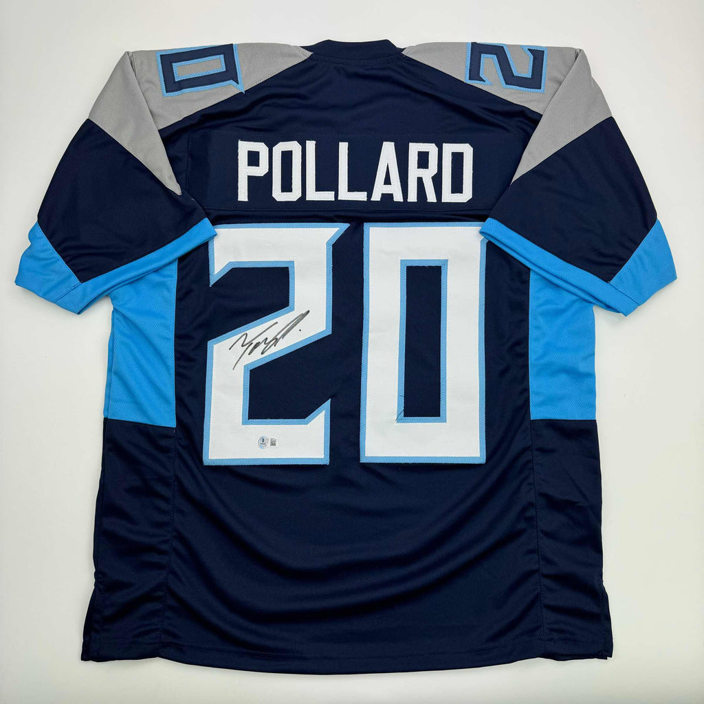autographed-signed-tony-pollard-tennessee-blue-football-jersey-beckett-bas-coa