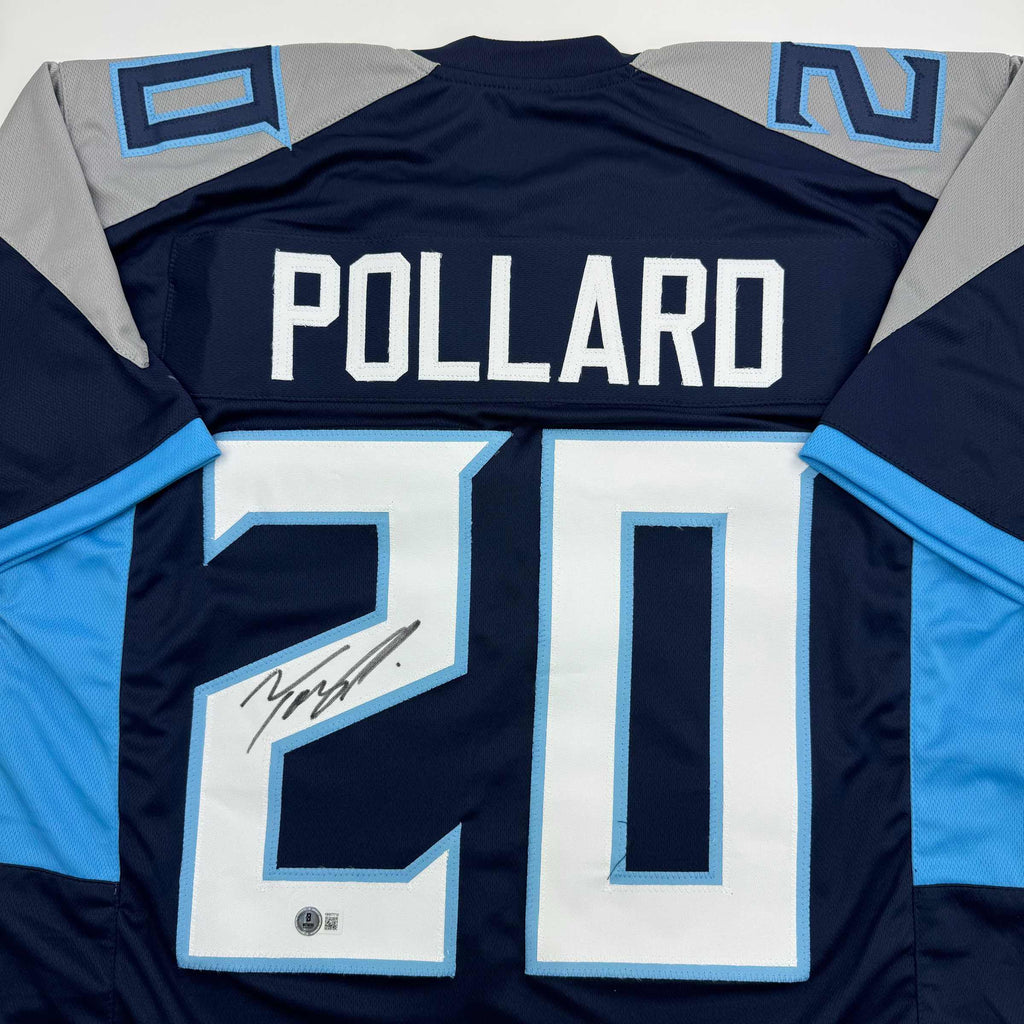 autographed-signed-tony-pollard-tennessee-blue-football-jersey-beckett-bas-coa
