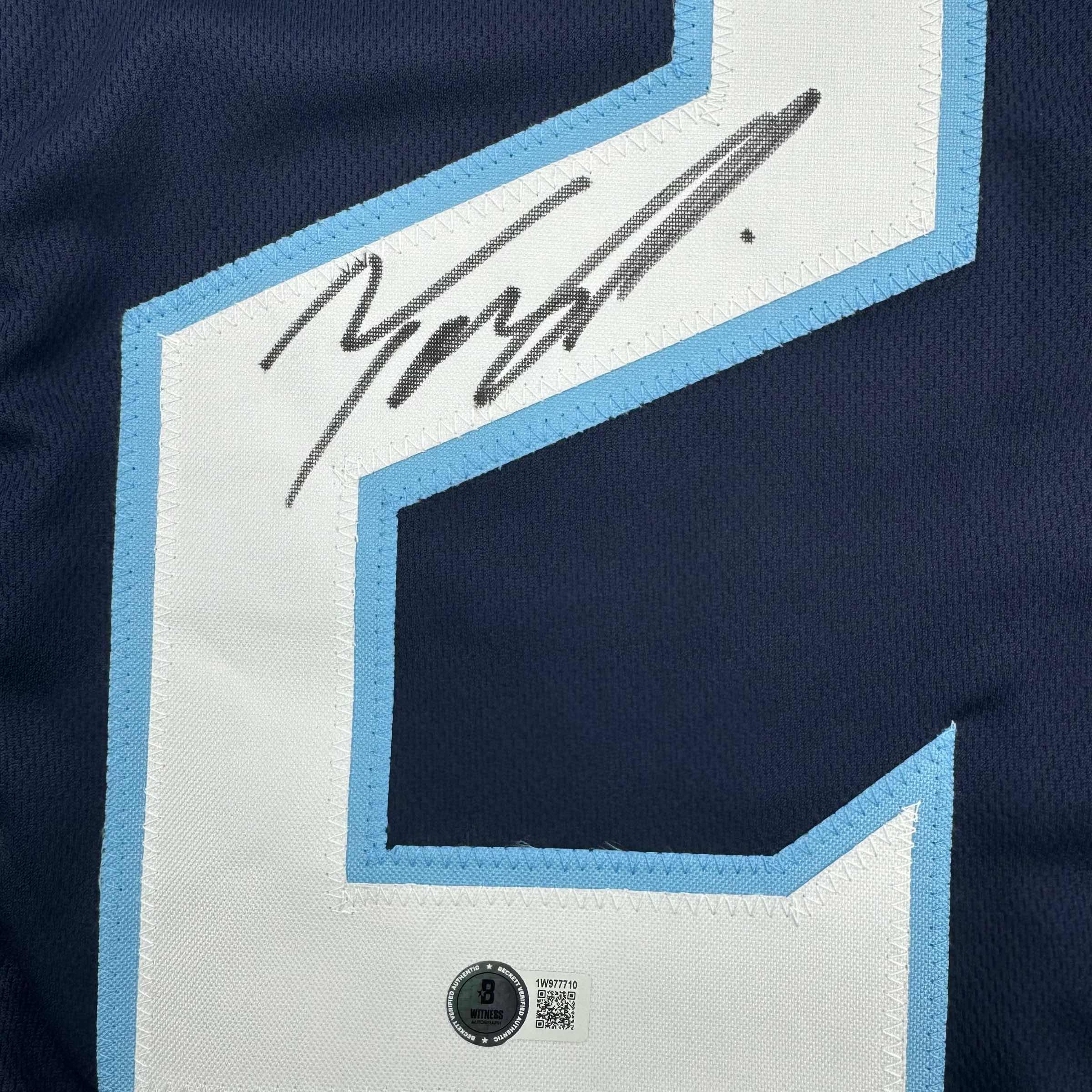 autographed-signed-tony-pollard-tennessee-blue-football-jersey-beckett-bas-coa