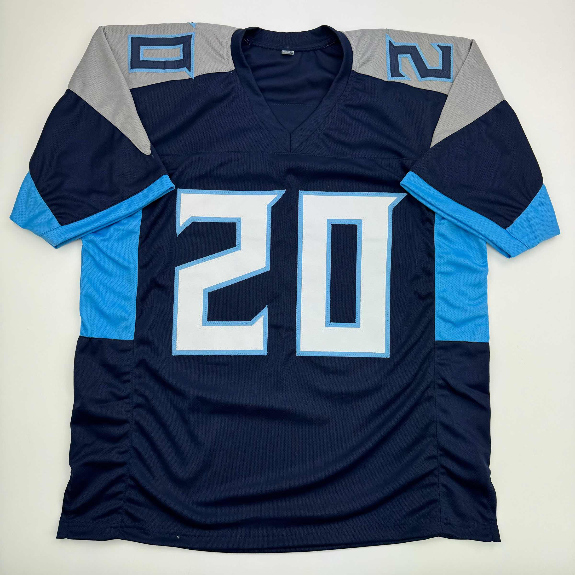 autographed-signed-tony-pollard-tennessee-blue-football-jersey-beckett-bas-coa