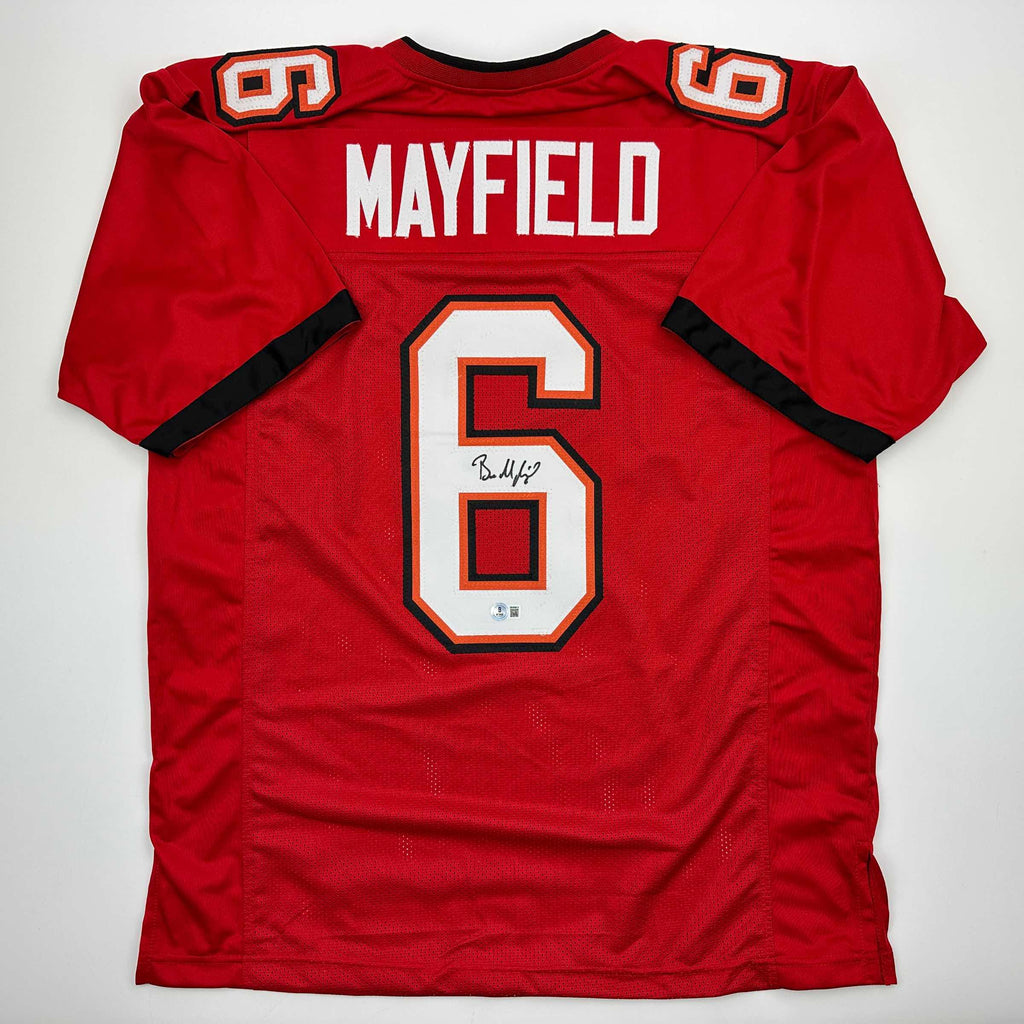 autographed-signed-baker-mayfield-tampa-bay-red-football-jersey-beckett-bas-coa