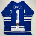 autographed-signed-johnny-bower-toronto-blue-hockey-jersey-jsa-coa
