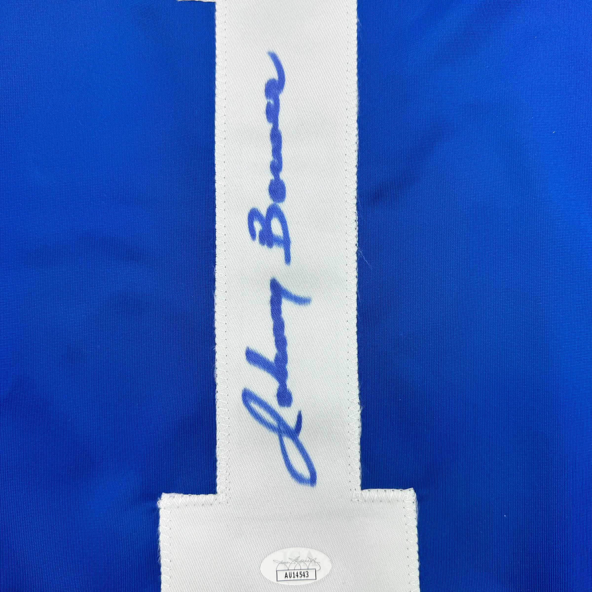 autographed-signed-johnny-bower-toronto-blue-hockey-jersey-jsa-coa