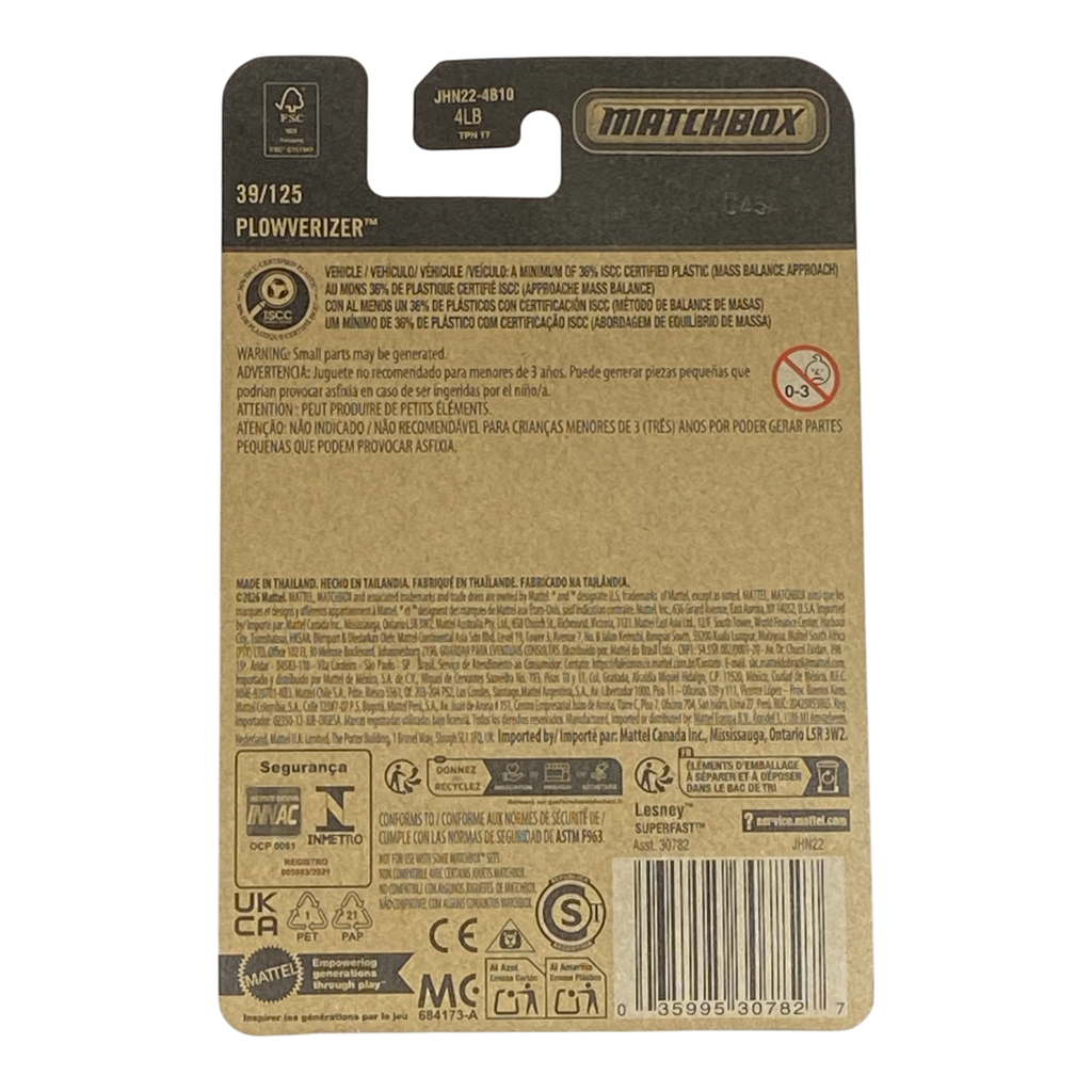 Matchbox Plowverizer - 2026 Matchbox Series 39/125