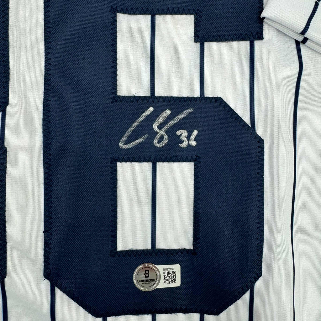 autographed-signed-clarke-schmidt-new-york-pinstripe-baseball-jersey-beckett-bas-coa