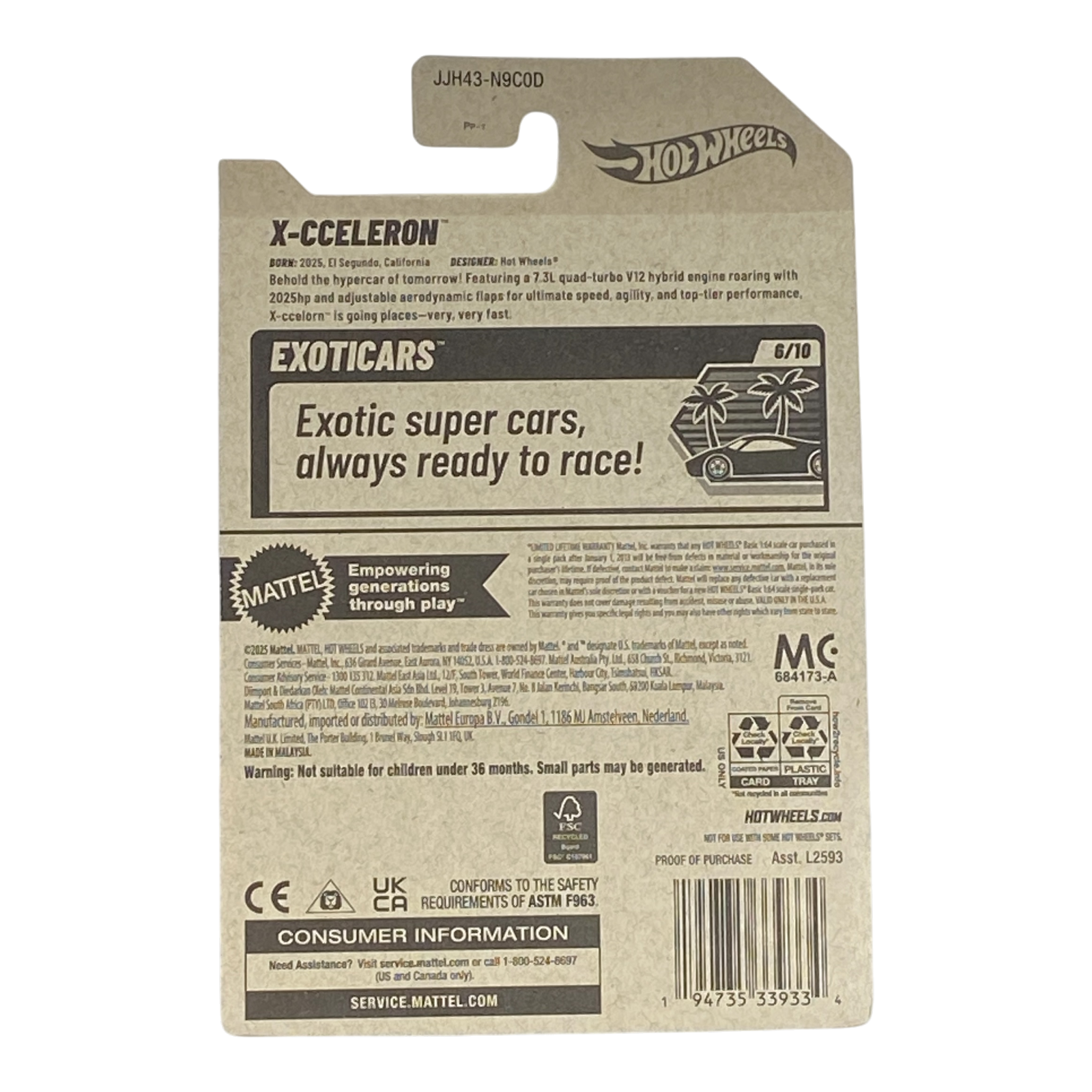 Hot Wheels X-Cceleron - Exoticars Series 6/10