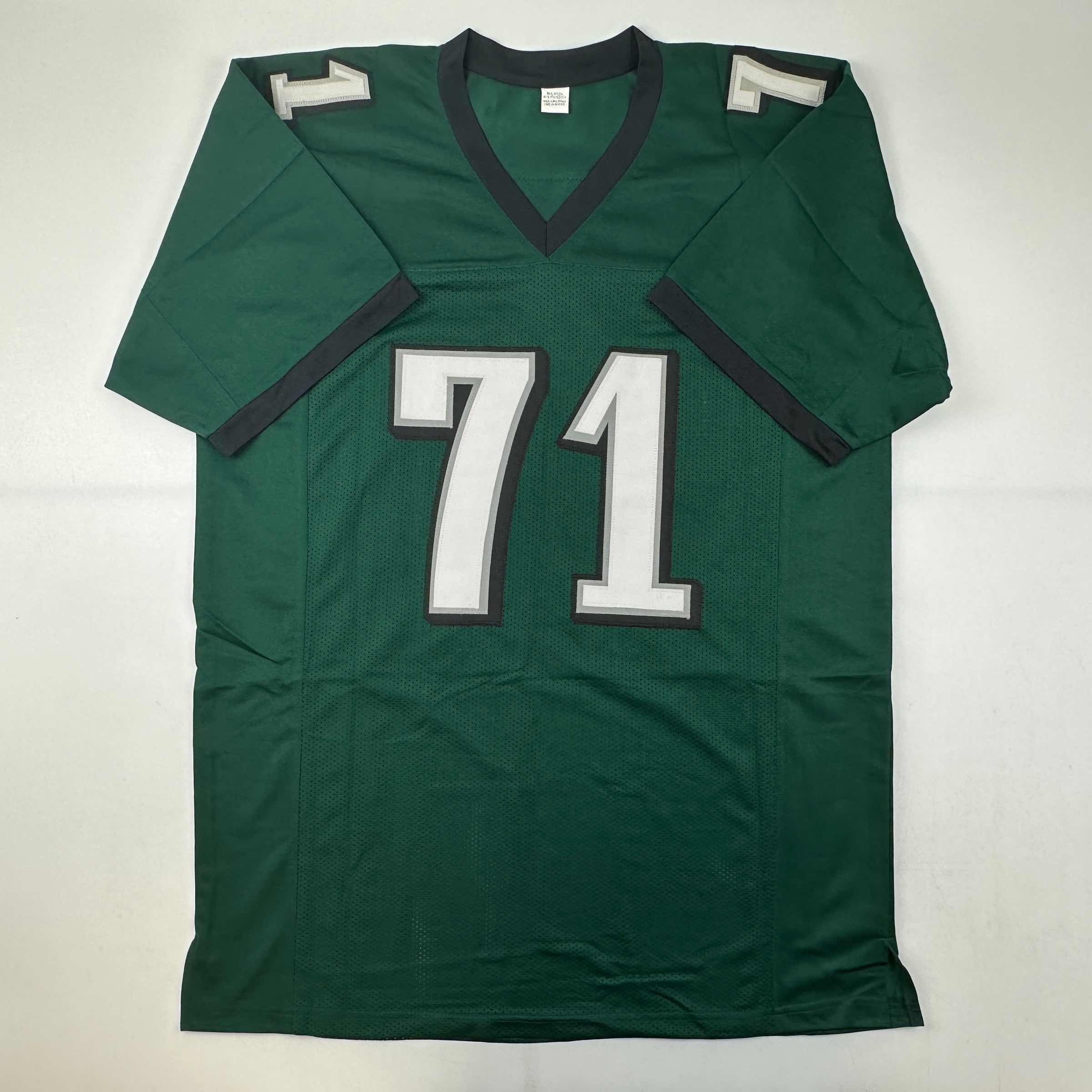 autographed-signed-jason-peters-philadelphia-green-football-jersey-beckett-bas-coa