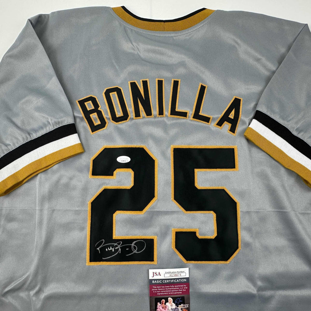autographed-signed-bobby-bonilla-pittsburgh-grey-baseball-jersey-jsa-coa