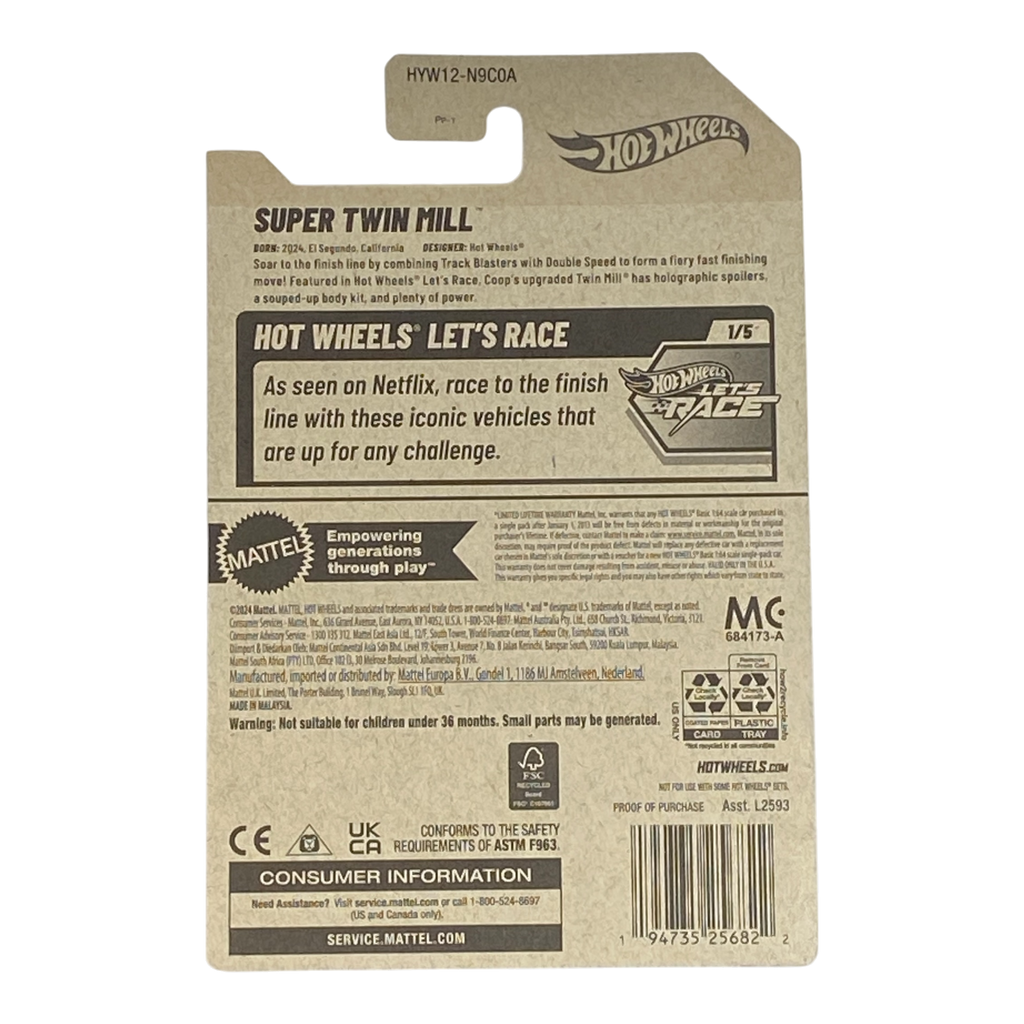 Hot Wheels Super Twin Mill - Hot Wheels Let's Race Series 1/5