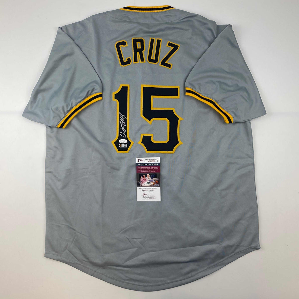 autographed-signed-oneil-cruz-pittsburgh-grey-baseball-jersey-jsa-coa